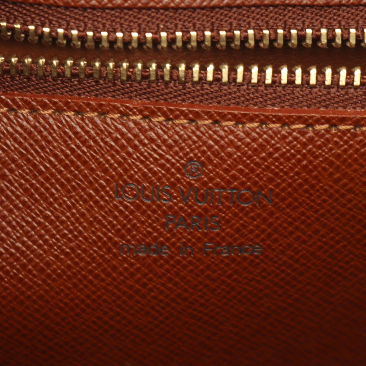 Louis Vuitton Brown Monogram Coated Canvas Leather Handbag Shoulder Bag (Pre-Owned)