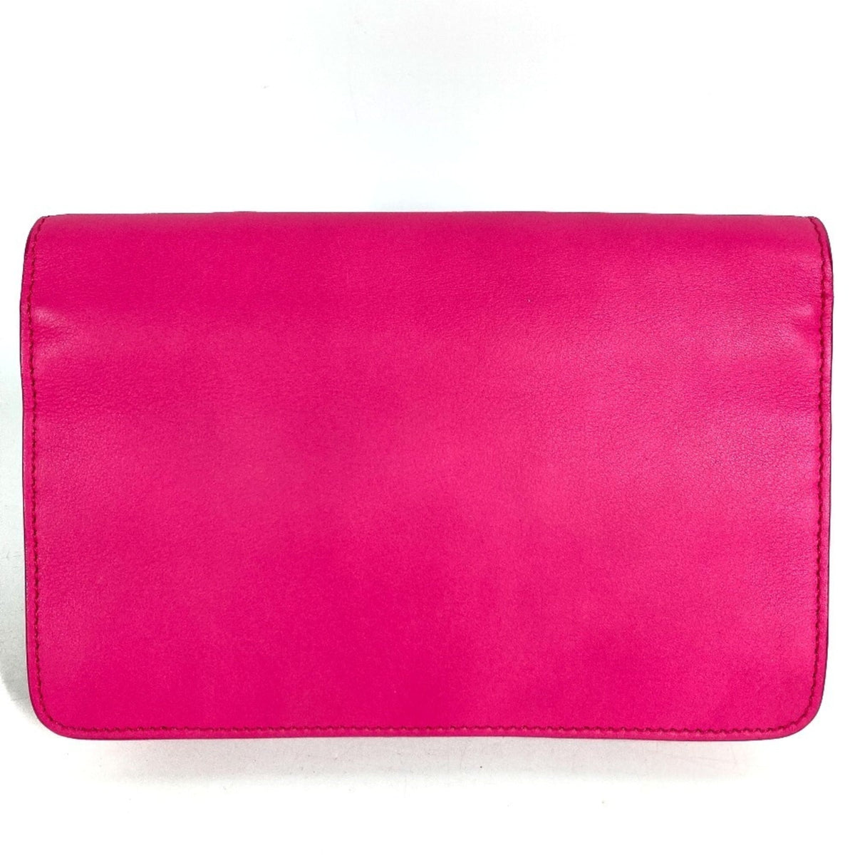 Fendi Pink Leather Chain/Shoulder Wallet (Pre-Owned)