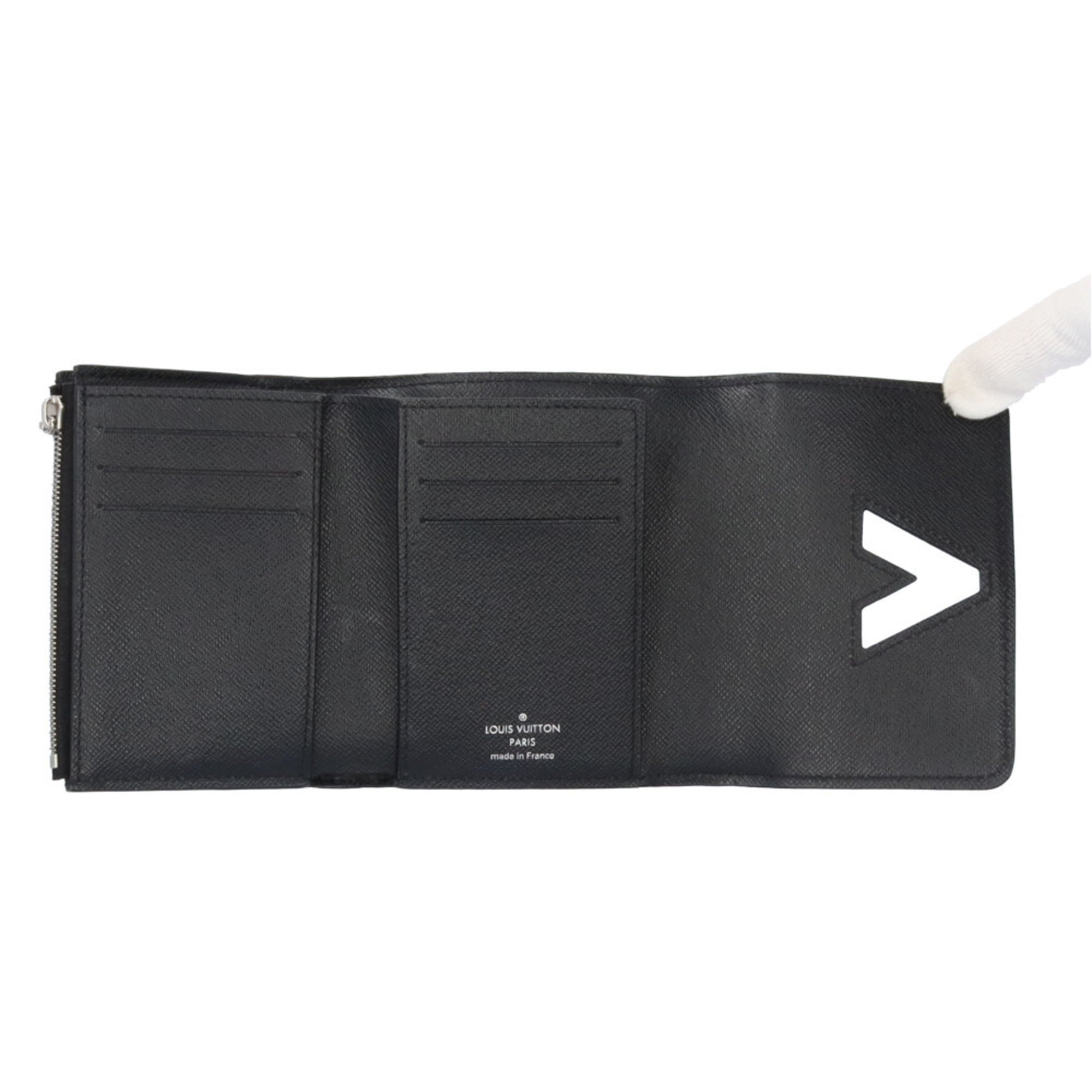 Louis Vuitton Black Epi Leather Wallet (Tri-Fold) (Pre-Owned)