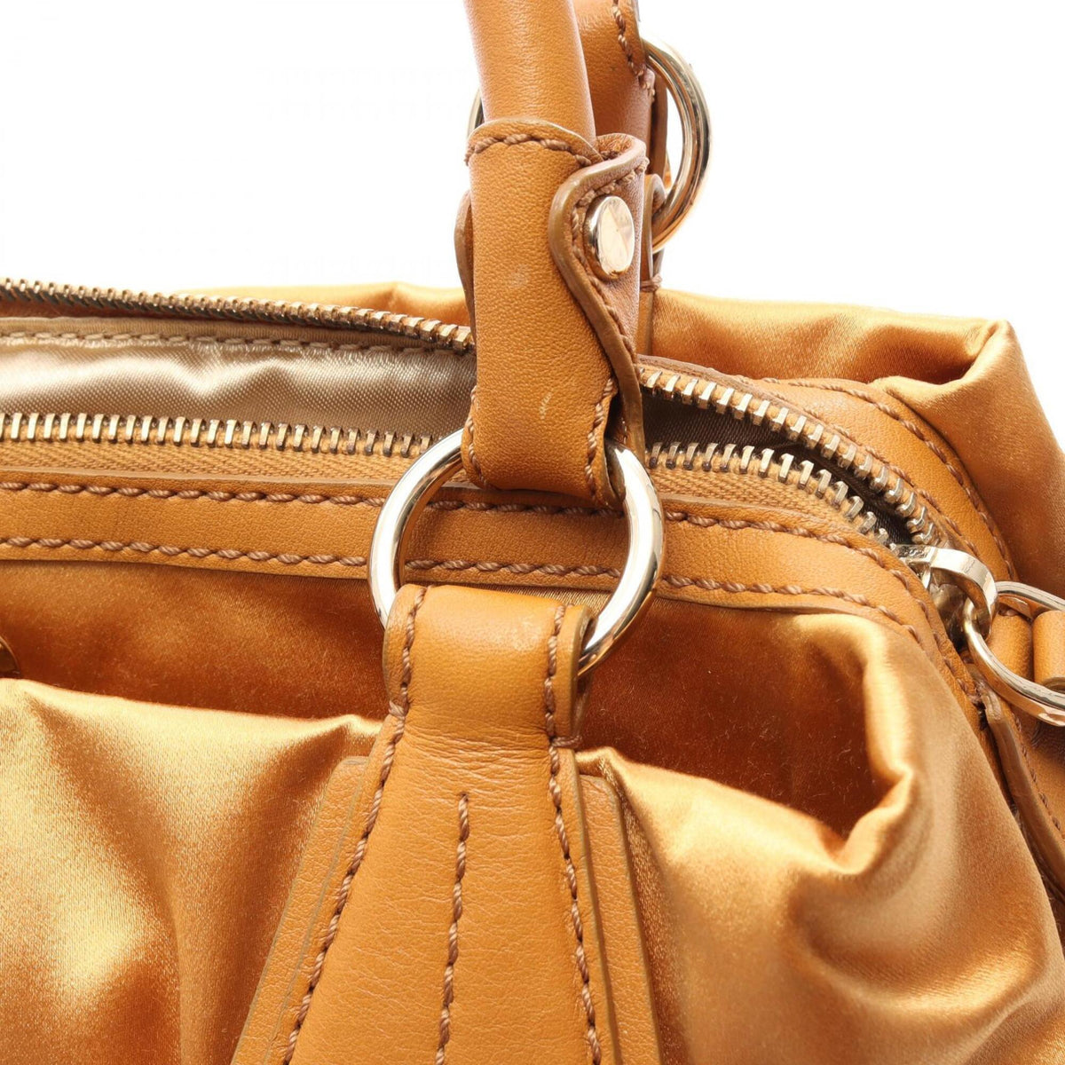 Tod's Brown Fabric Leather Handbag (Pre-Owned)
