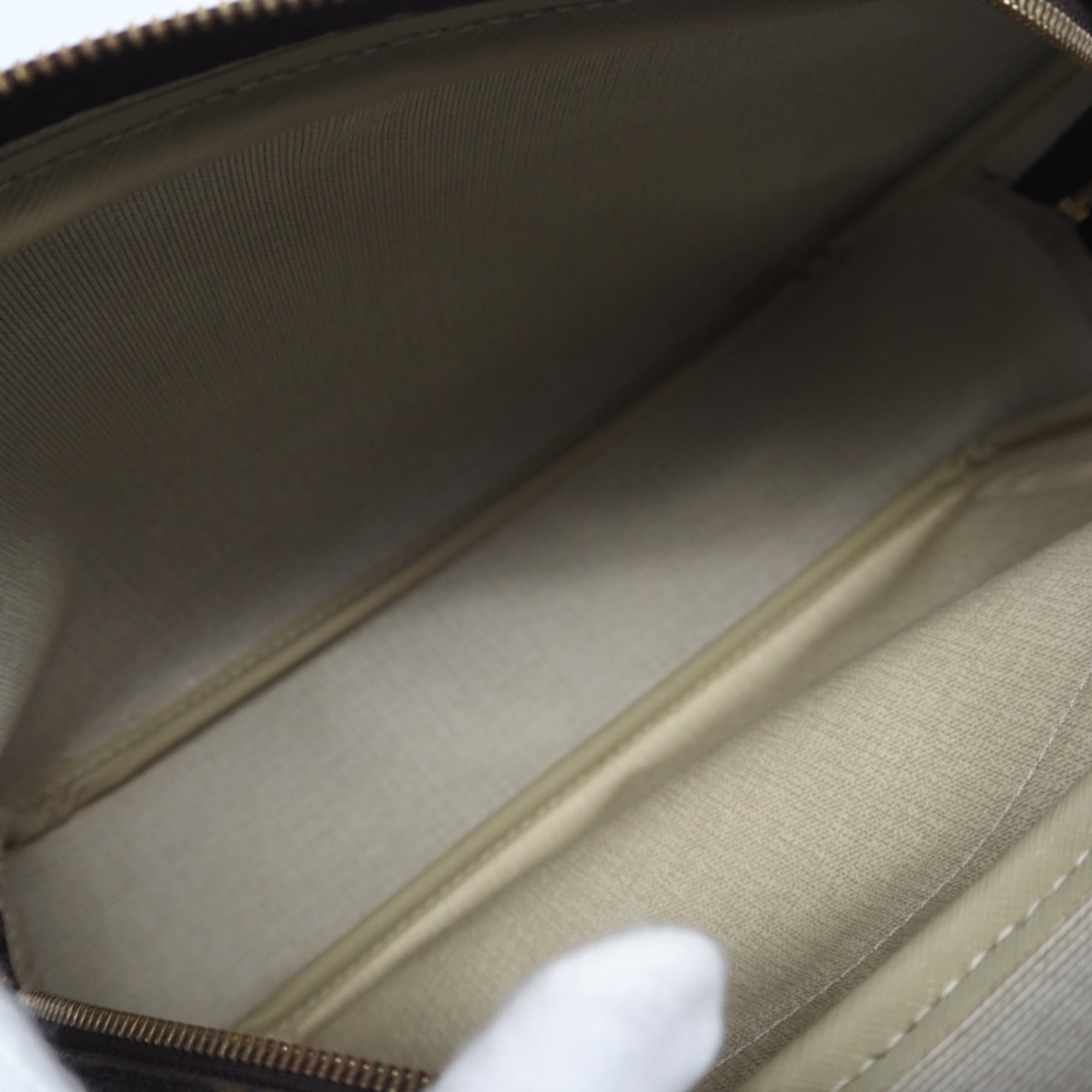 Louis Vuitton Brown Coated Canvas Leather Shoulder Bag (Pre-Owned)