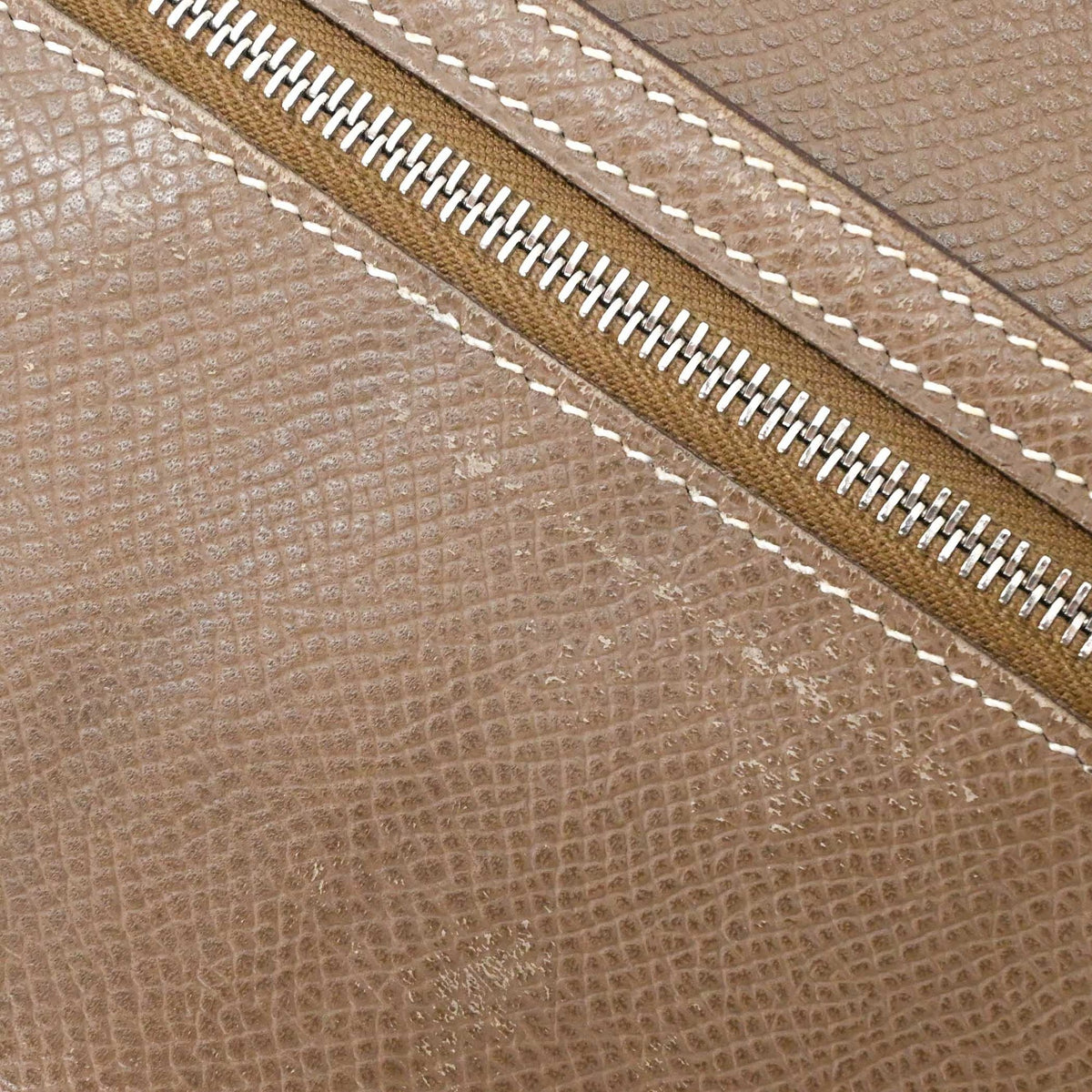 Hermes Grayish Epsom Leather Coin Purse/Coin Case (Pre-Owned)
