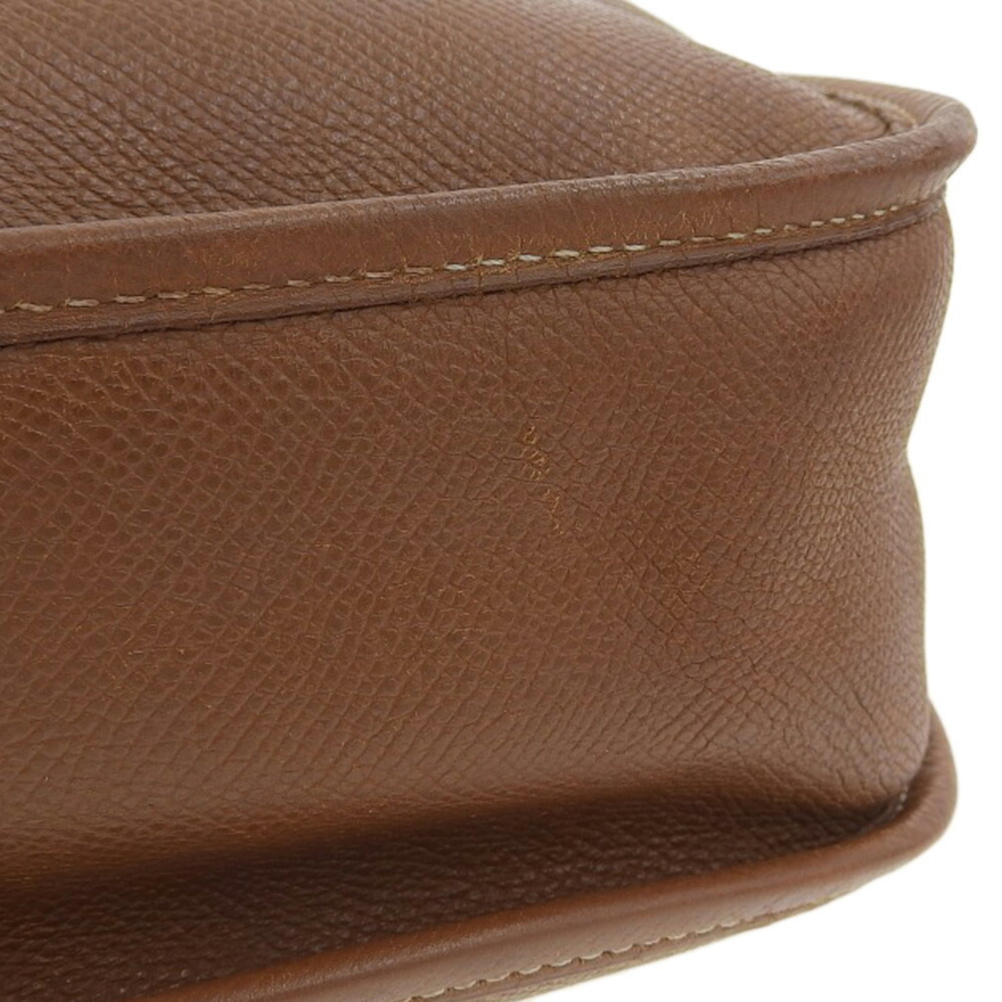 Hermes Brown Courchevel Leather Shoulder Bag (Pre-Owned)