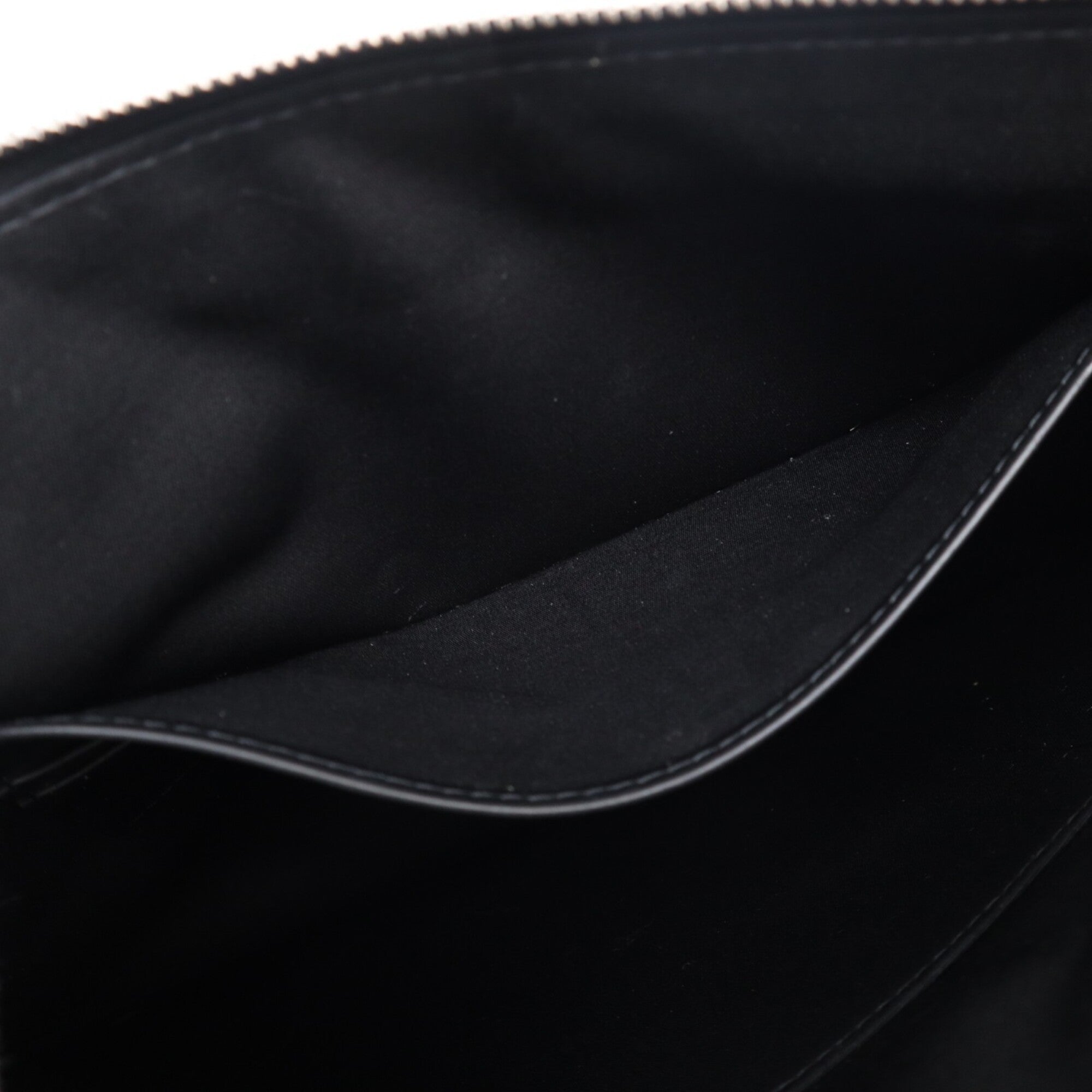Christian Dior Beige Navy Cotton Leather Clutch Bag (Pre-Owned)