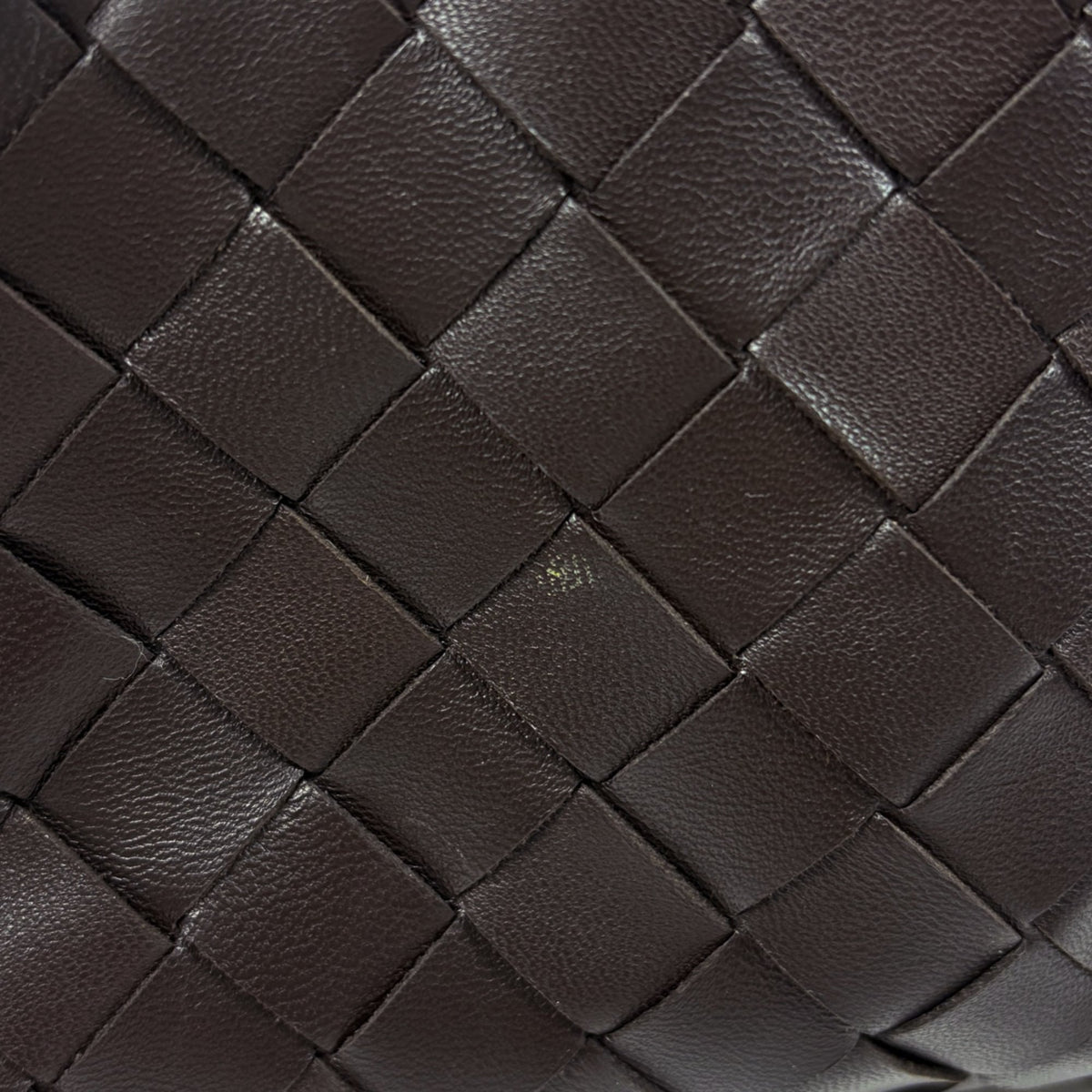 Bottega Veneta Intrecciato Brown Leather Pouch (Pre-Owned)
