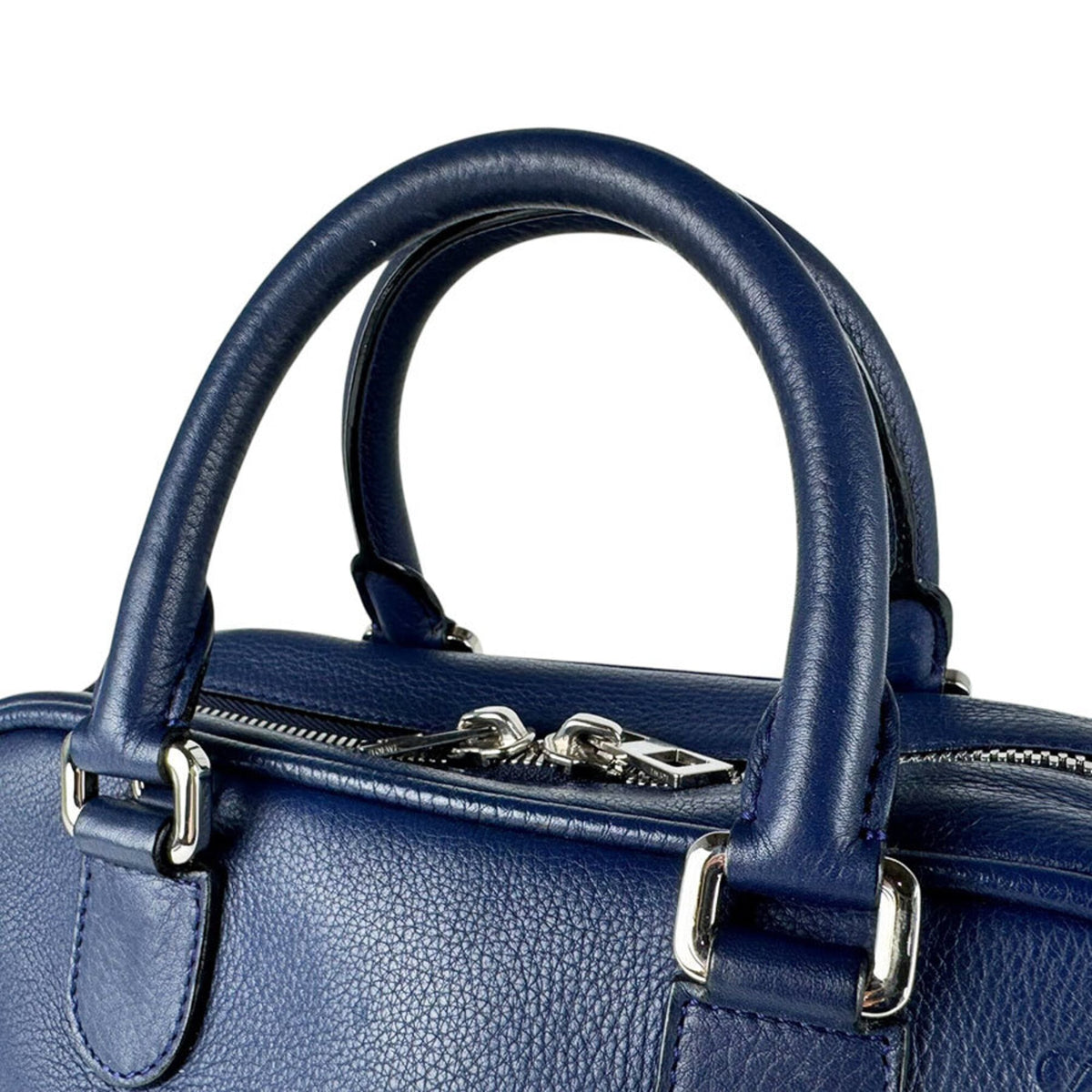 Loewe Navy Leather Handbag Shoulder Bag (Pre-Owned)
