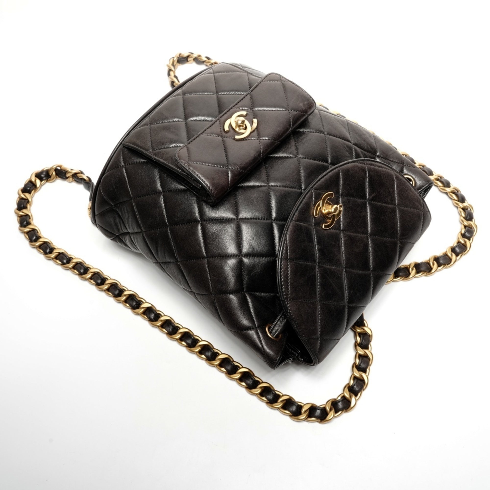 Chanel Matelasse Black Backpack (Pre-Owned)