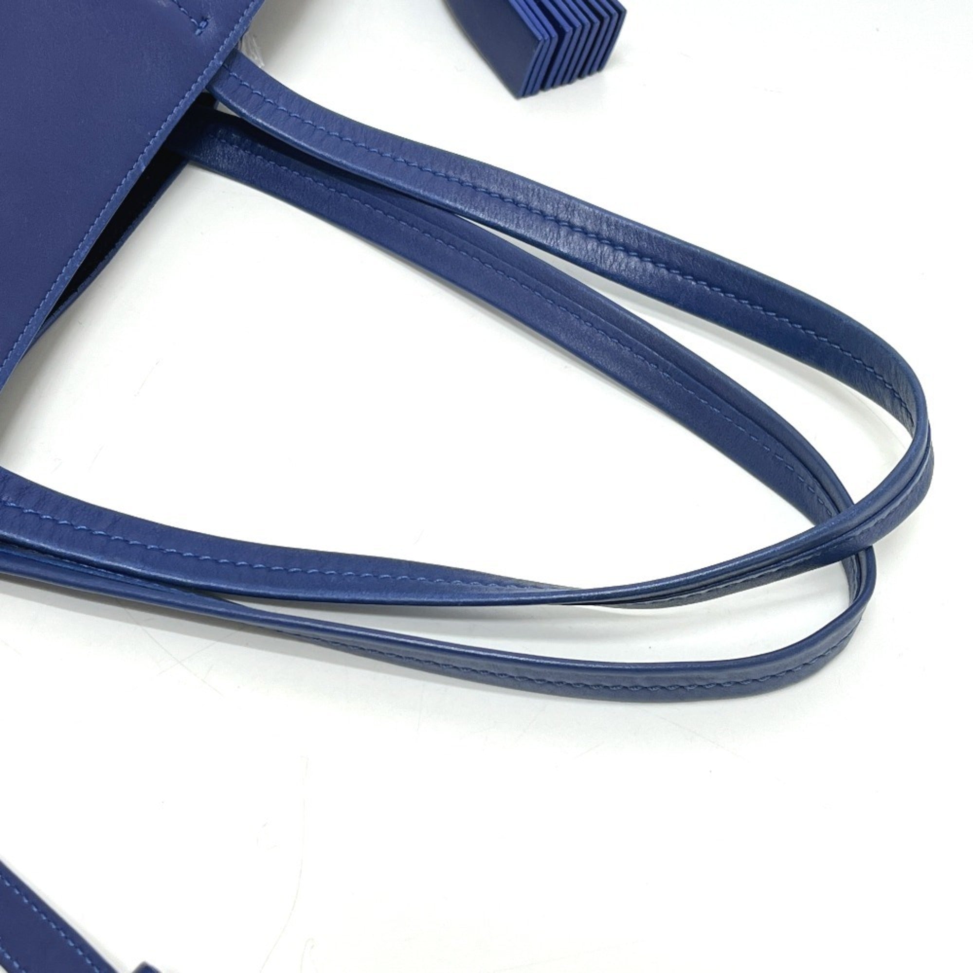Celine Blue Leather Handbag Tote Bag (Pre-Owned)