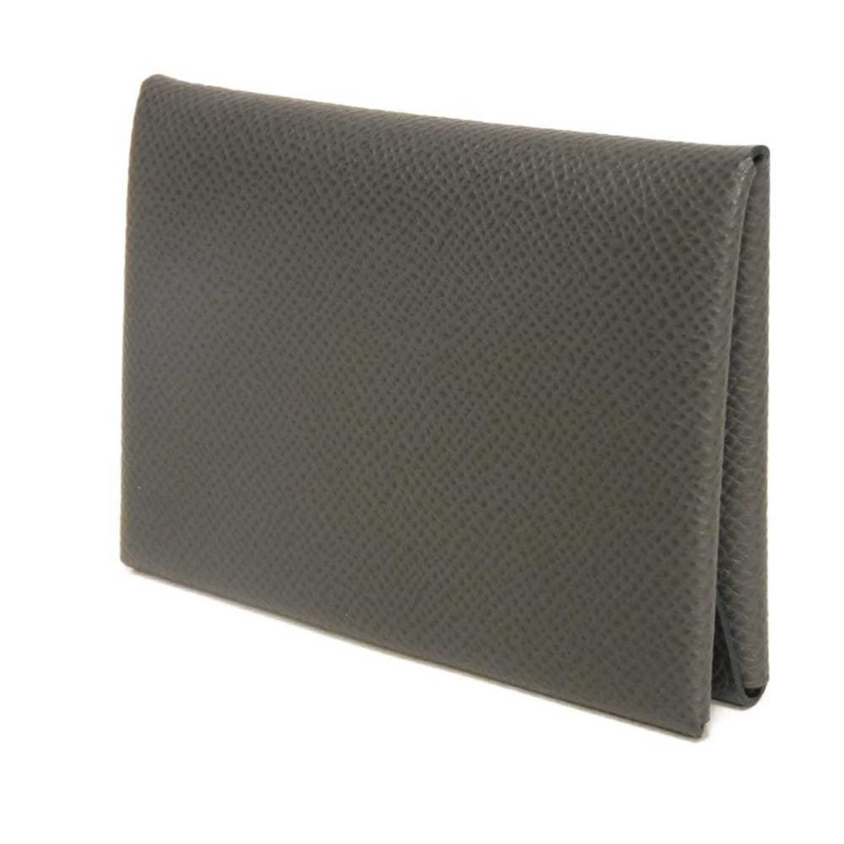 Hermes Dark Gray Graphite Epsom Leather Coin Purse/Coin Case (Pre-Owned)