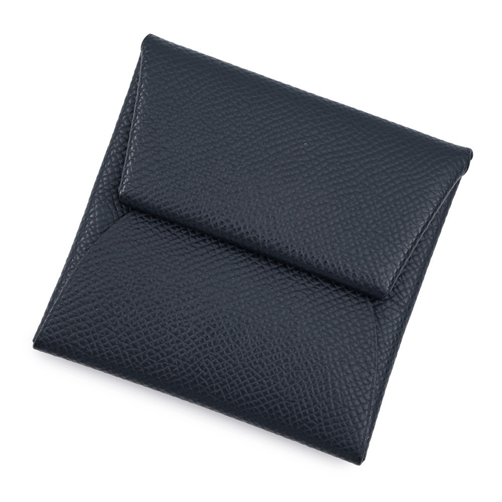 Hermes Blue Indigo Epsom Leather Coin Purse/Coin Case (Pre-Owned)