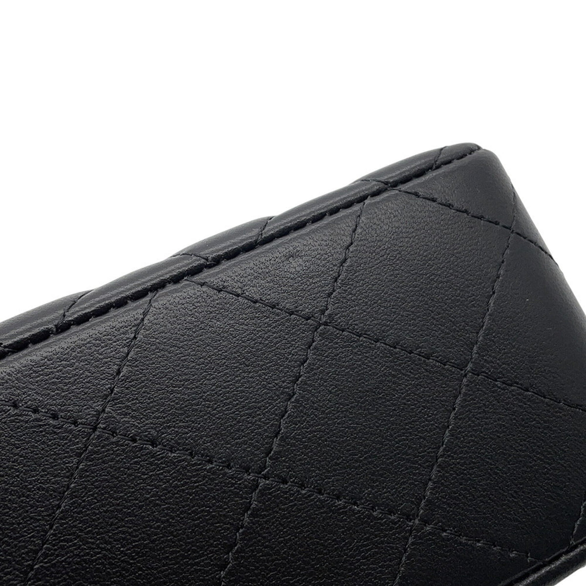 Chanel Black Leather Handbag Shoulder Bag (Pre-Owned)