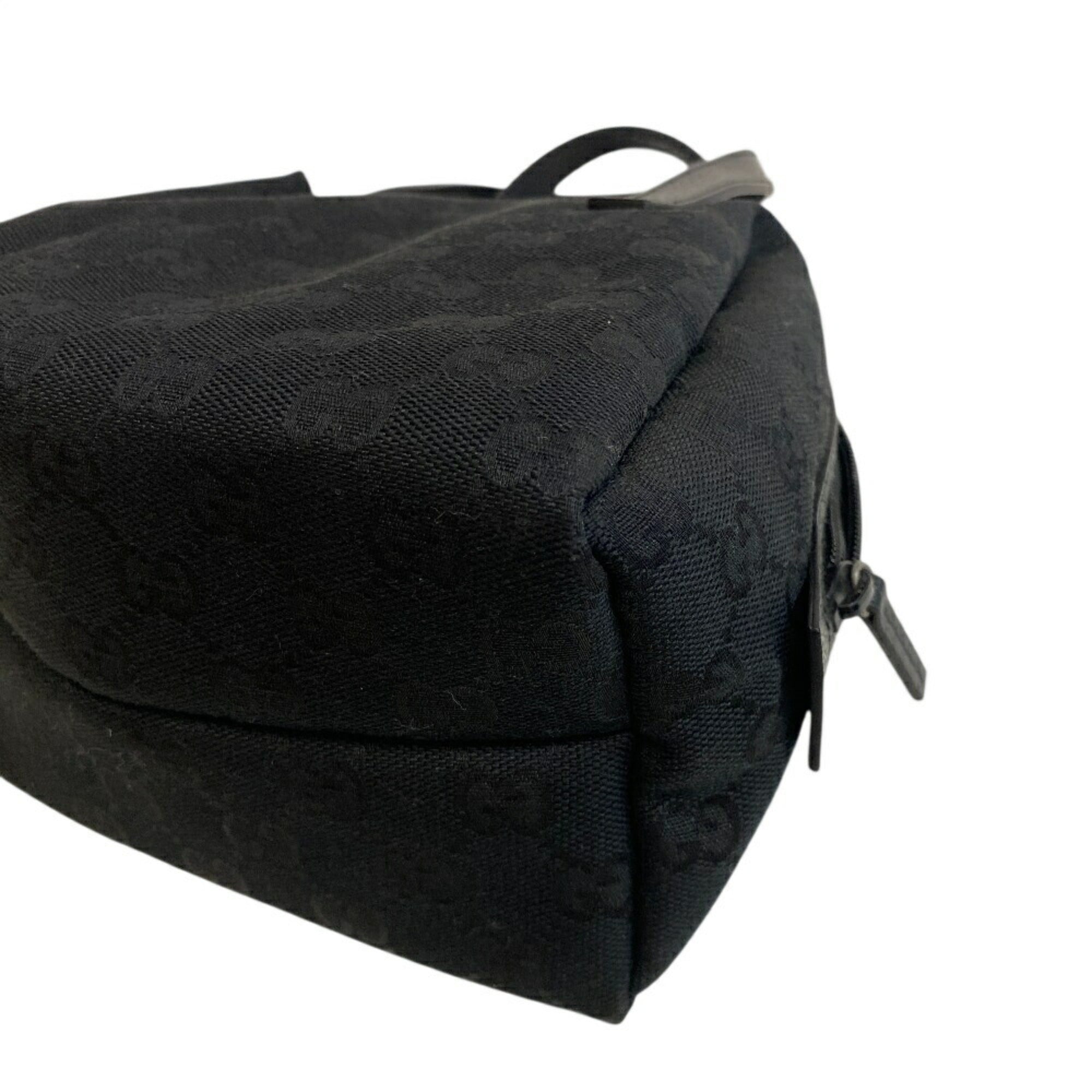 Gucci Black Gg Canvas Handbag (Pre-Owned)
