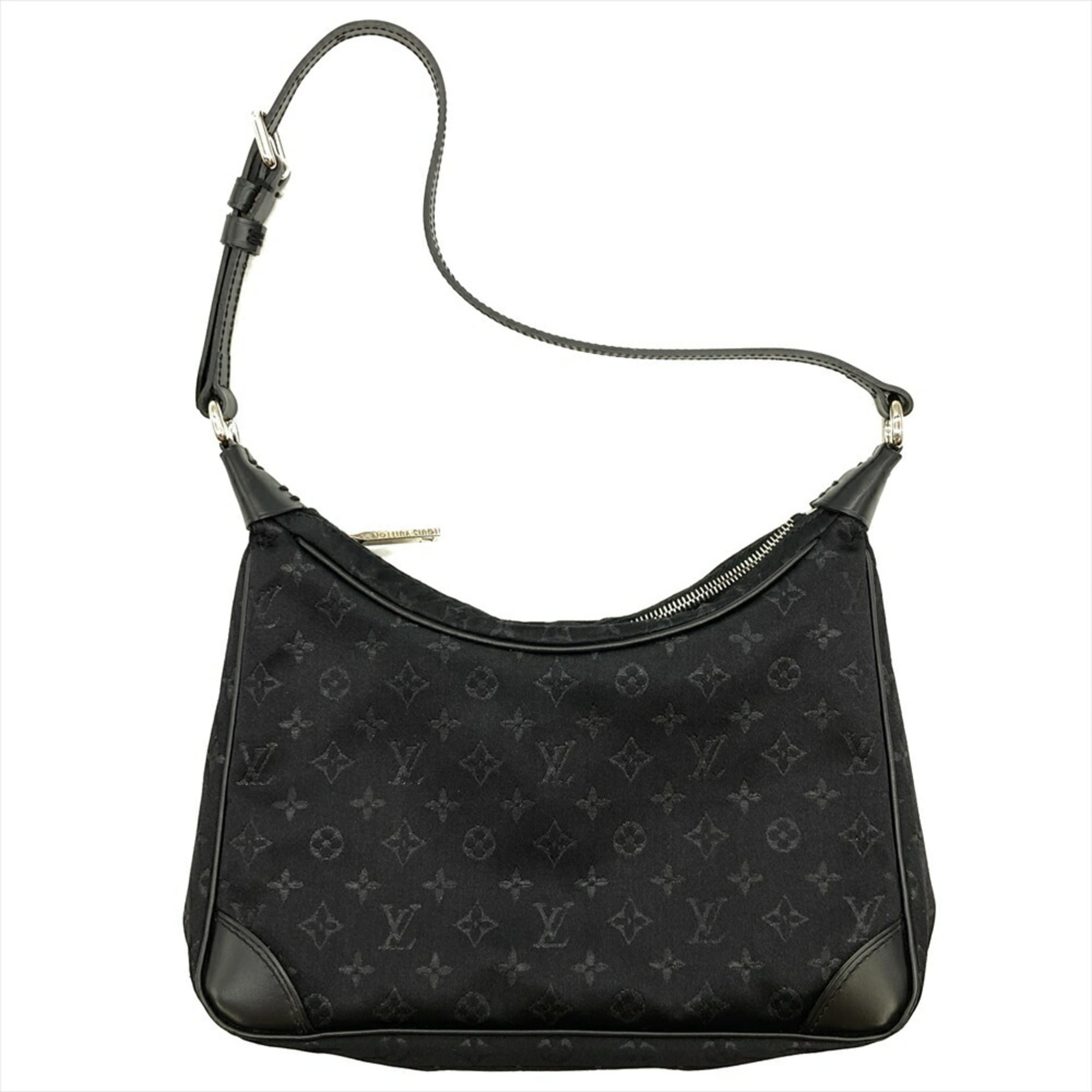 Louis Vuitton Monogram Satin Black Monogram Noir Monogram Satin Shoulder Bag (Pre-Owned)