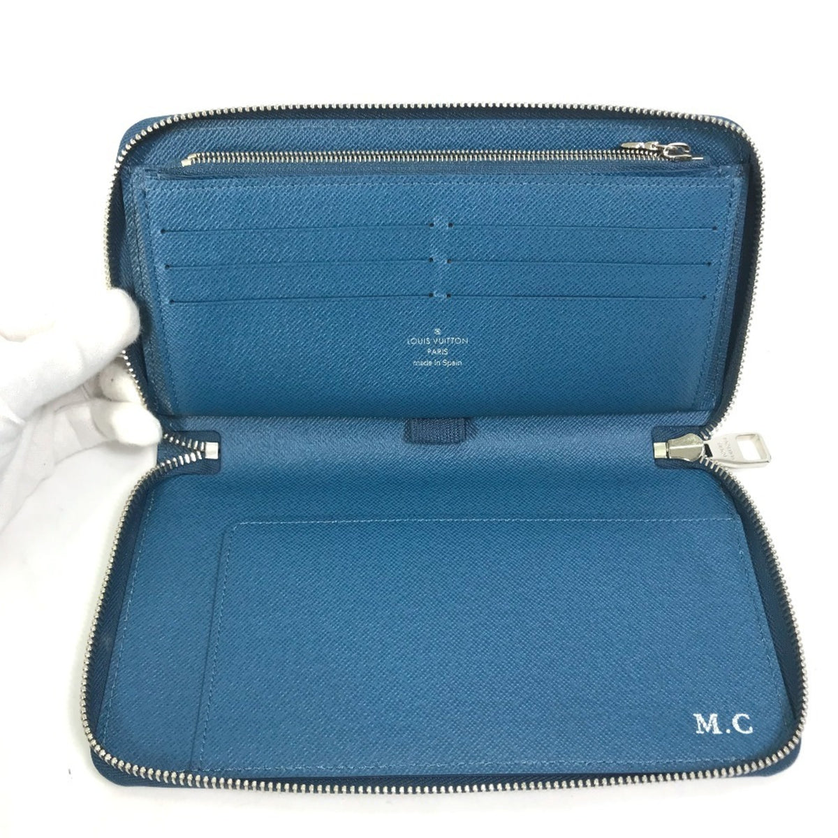Louis Vuitton Epi Navy Epi Leather Long Wallet (Bi-Fold) (Pre-Owned)