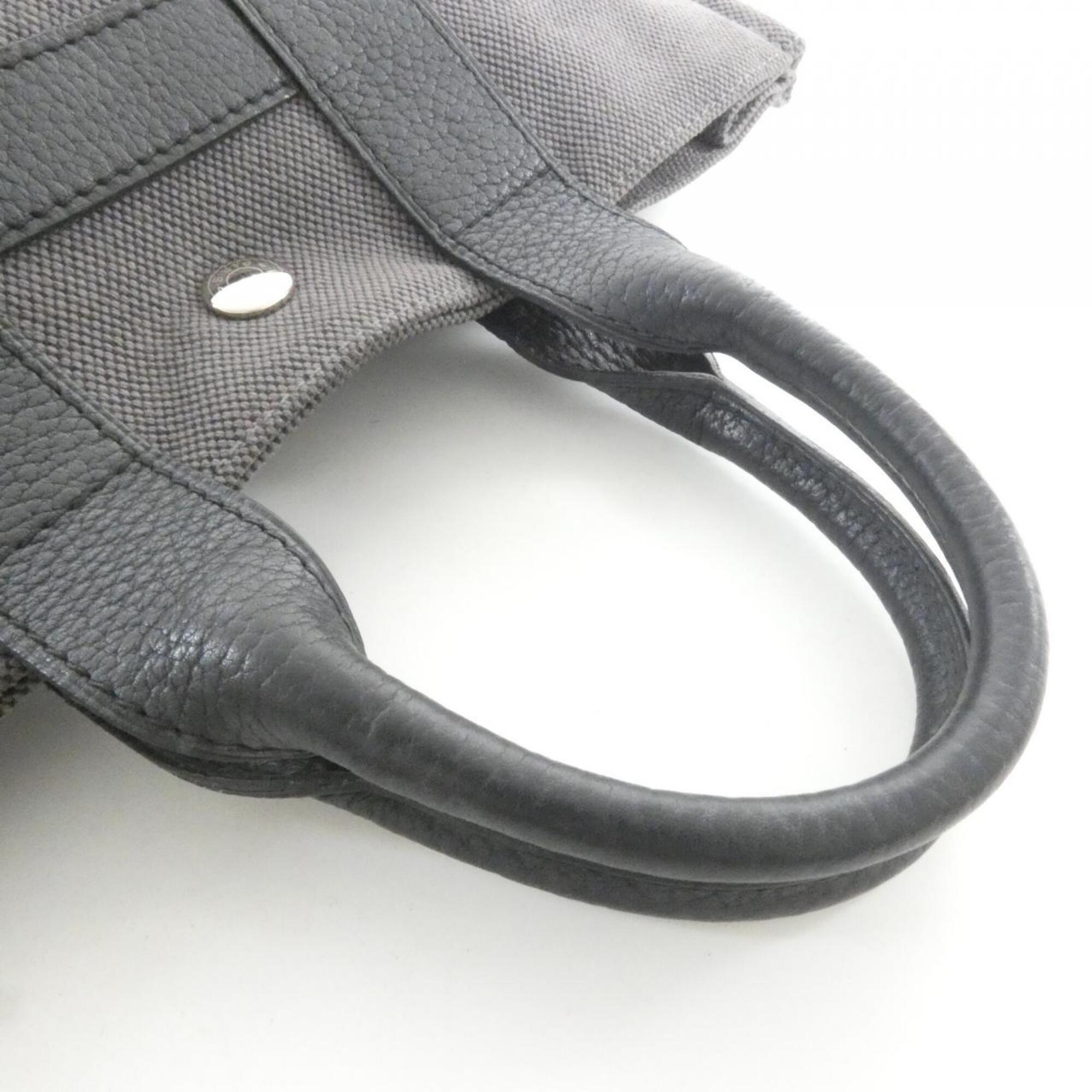 Hermes Black Canvas Handbag (Pre-Owned)