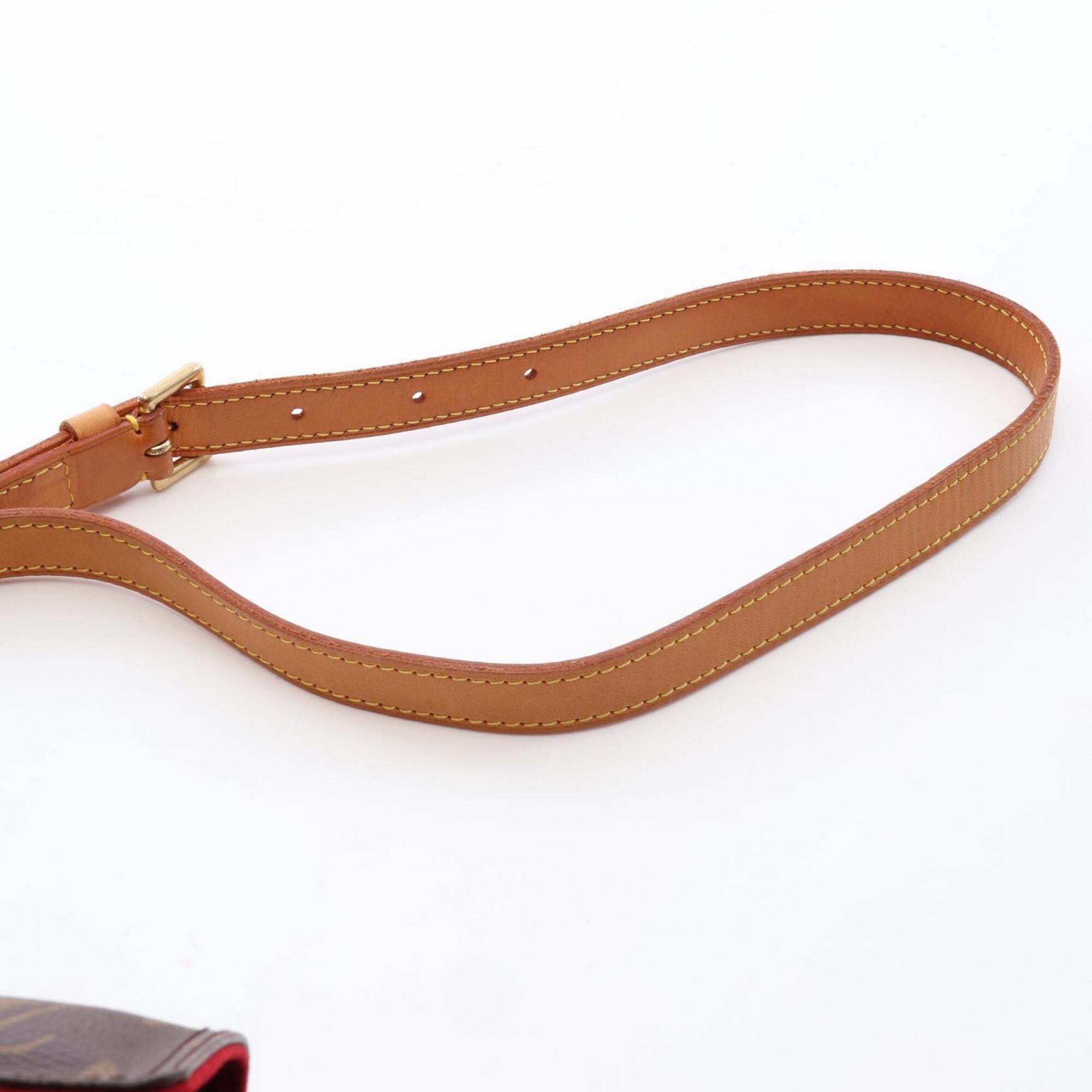 Louis Vuitton Brown Monogram Coated Canvas Leather Handbag Shoulder Bag (Pre-Owned)
