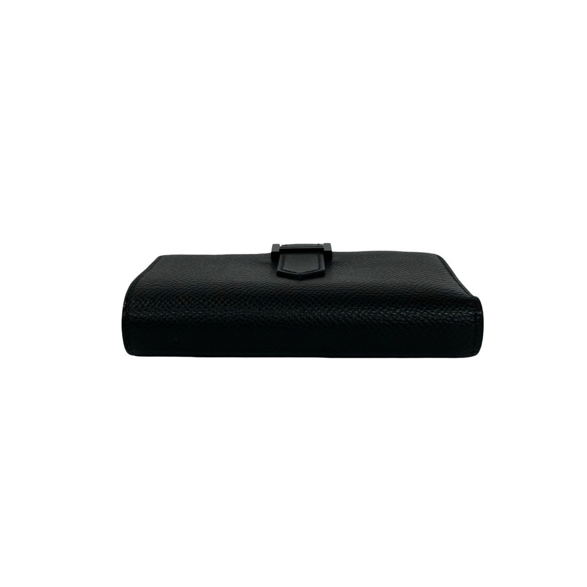 Hermes Black Epsom Leather Wallet (Tri-Fold) (Pre-Owned)