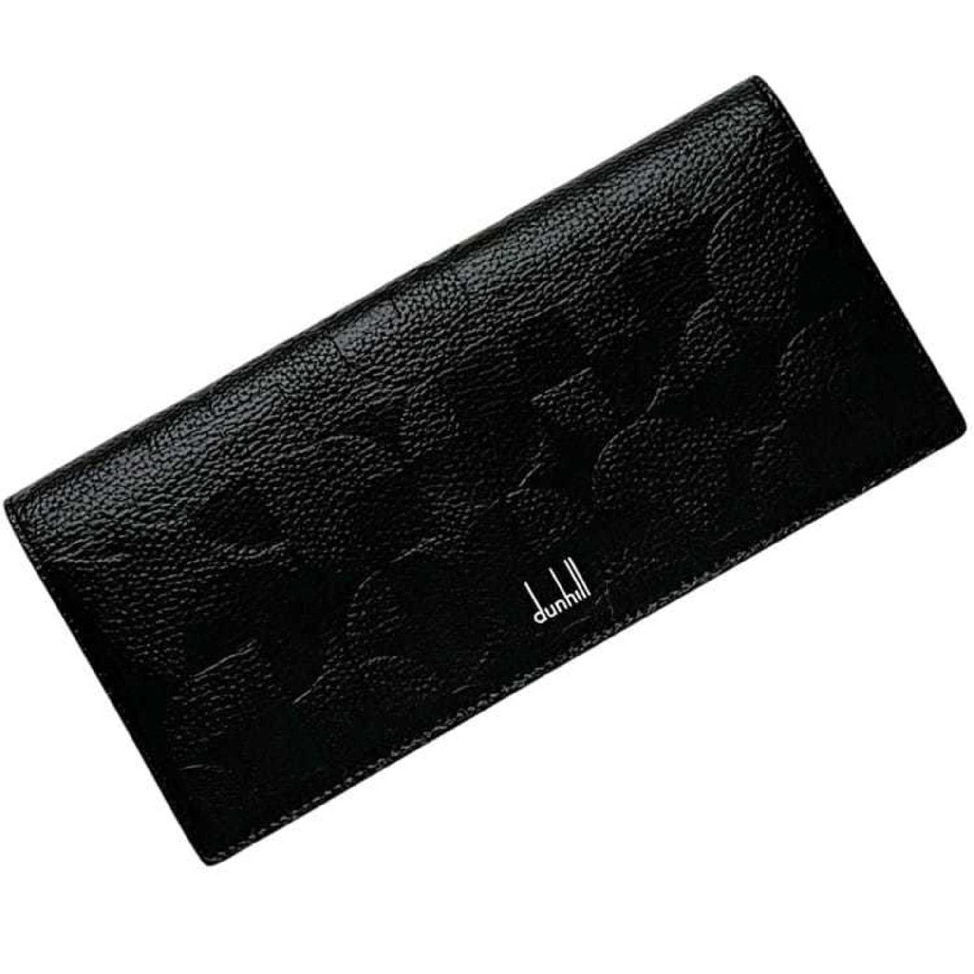 Dunhill Black Leather Long Wallet (Bi-Fold) (Pre-Owned)