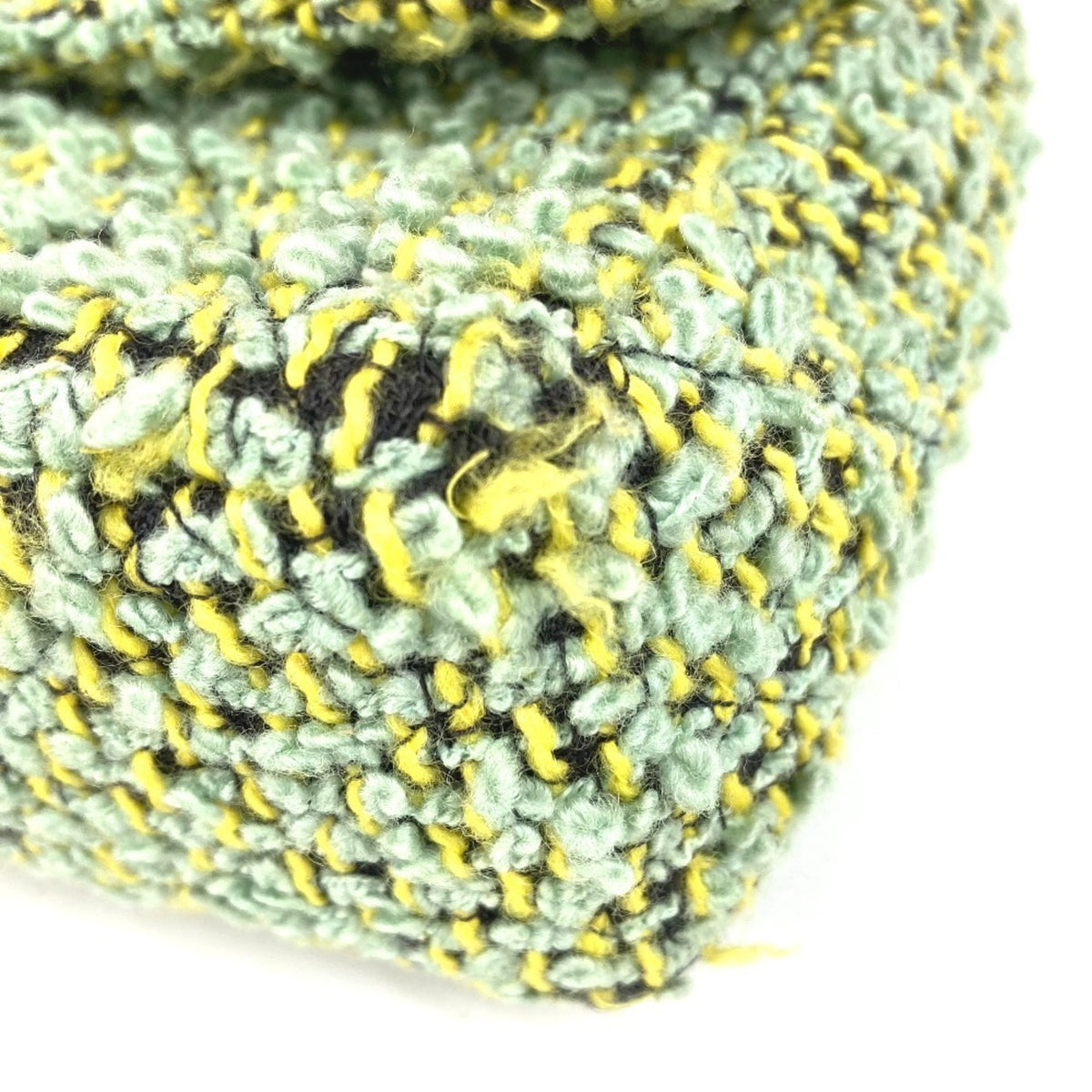 Chanel Green Tweed Handbag (Pre-Owned)
