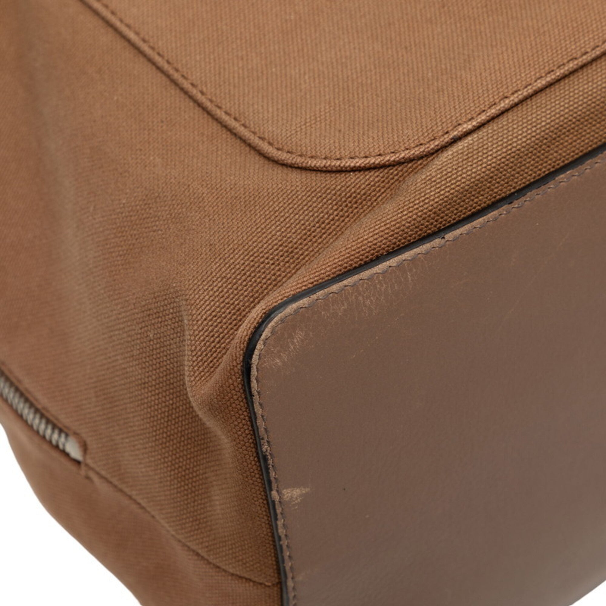 Loewe Beige Canvas Leather Backpack (Pre-Owned)