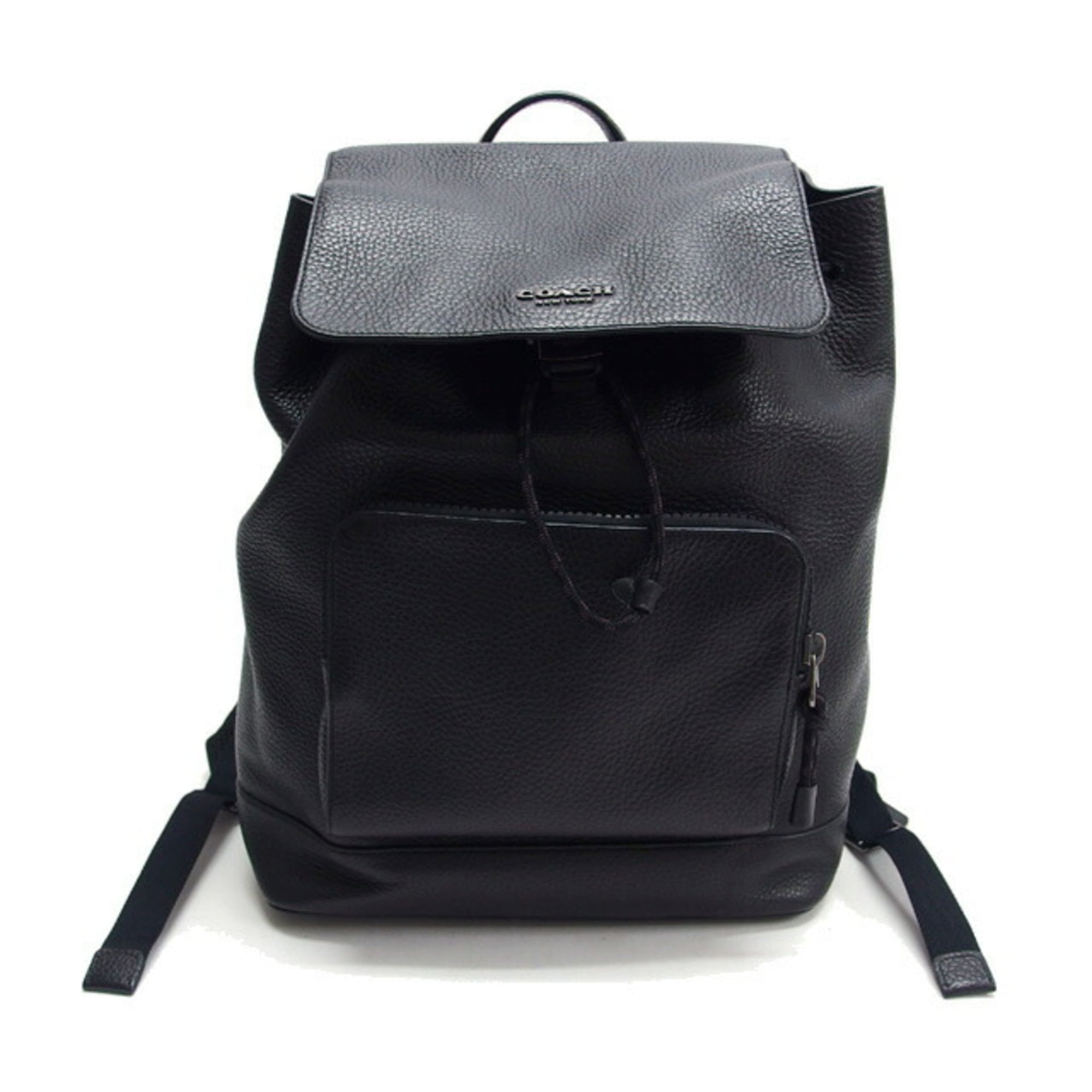 Coach Black Leather Backpack (Pre-Owned)
