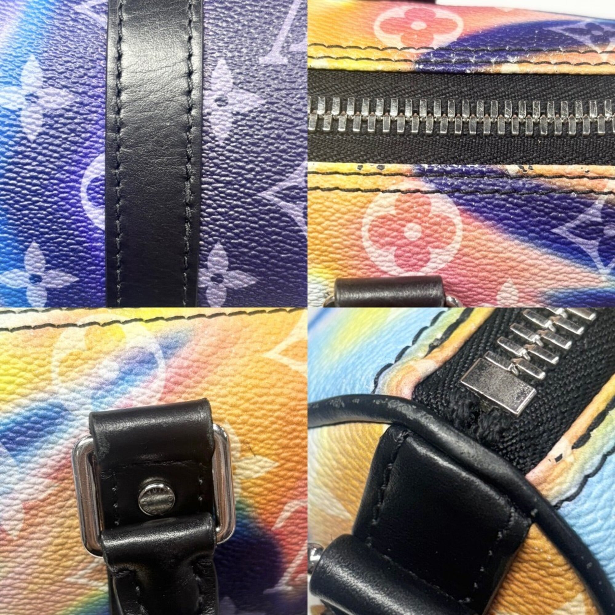 Louis Vuitton Black Multi-Color Monogram Handbag (Pre-Owned)