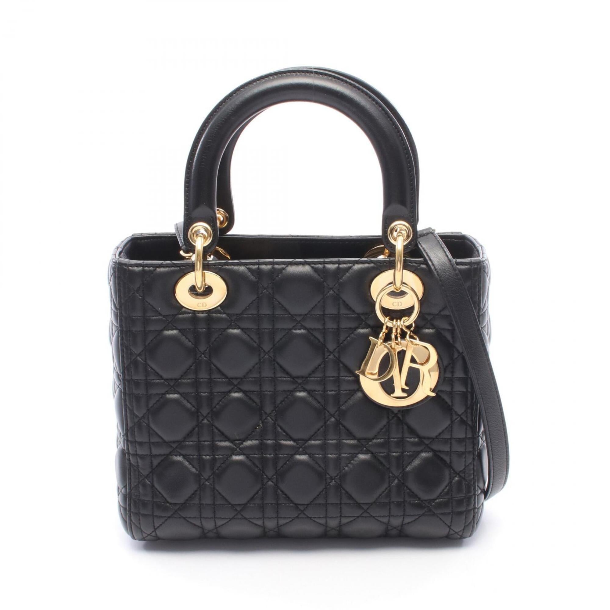Christian Dior Black Leather Handbag (Pre-Owned)