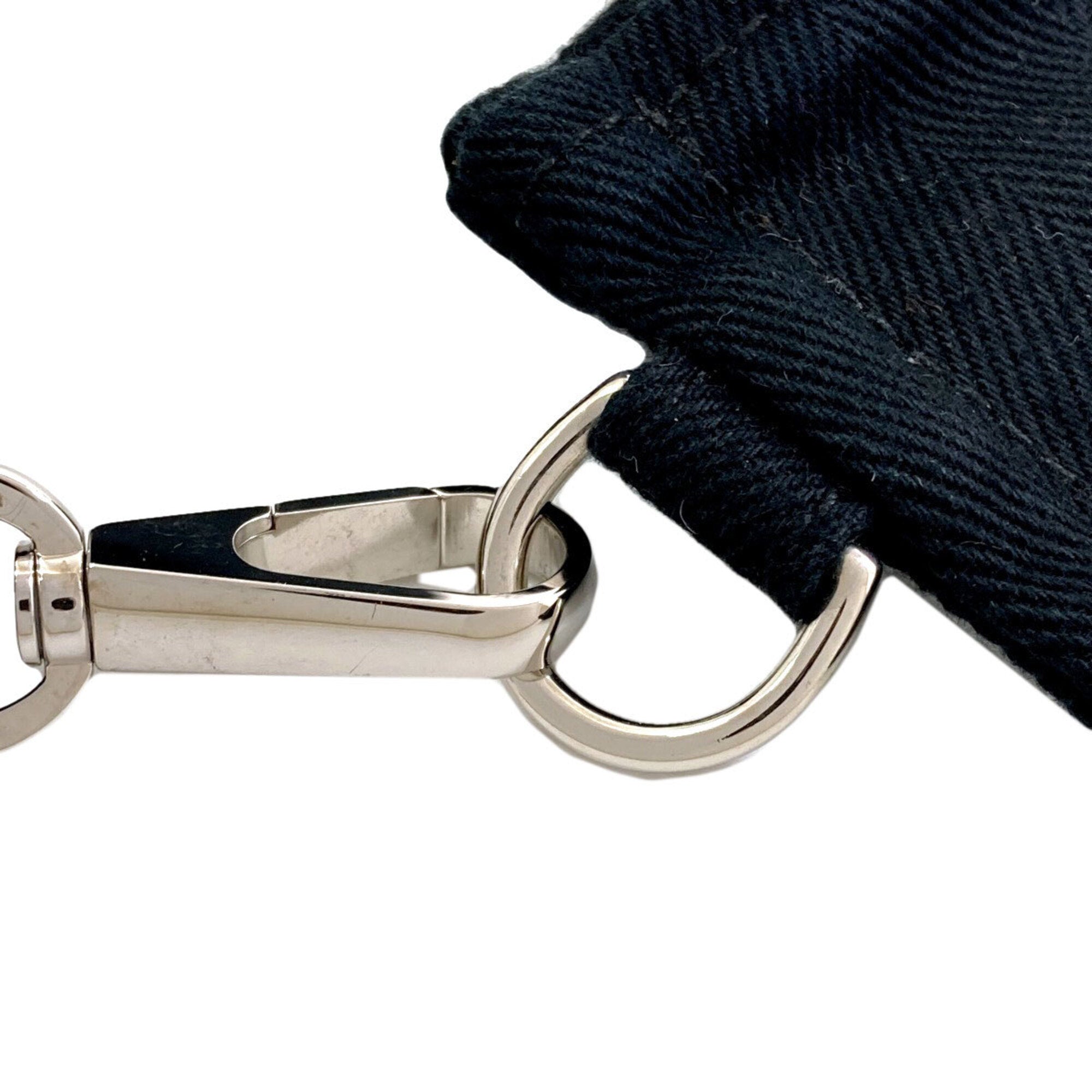Hermes Black Canvas Handbag (Pre-Owned)