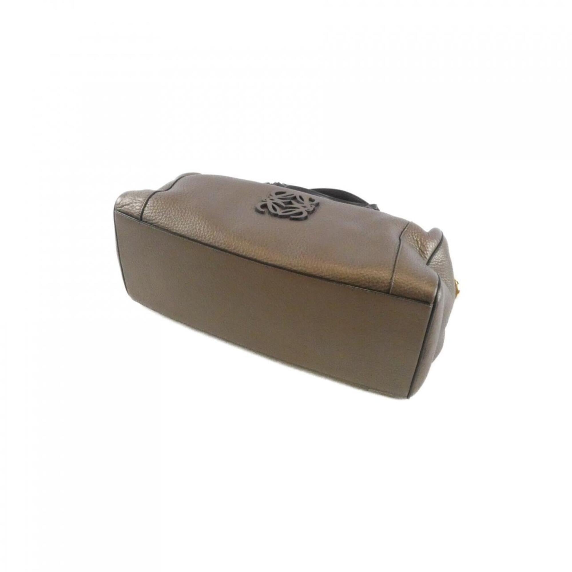 Loewe Brown Leather Boston Bag (Pre-Owned)