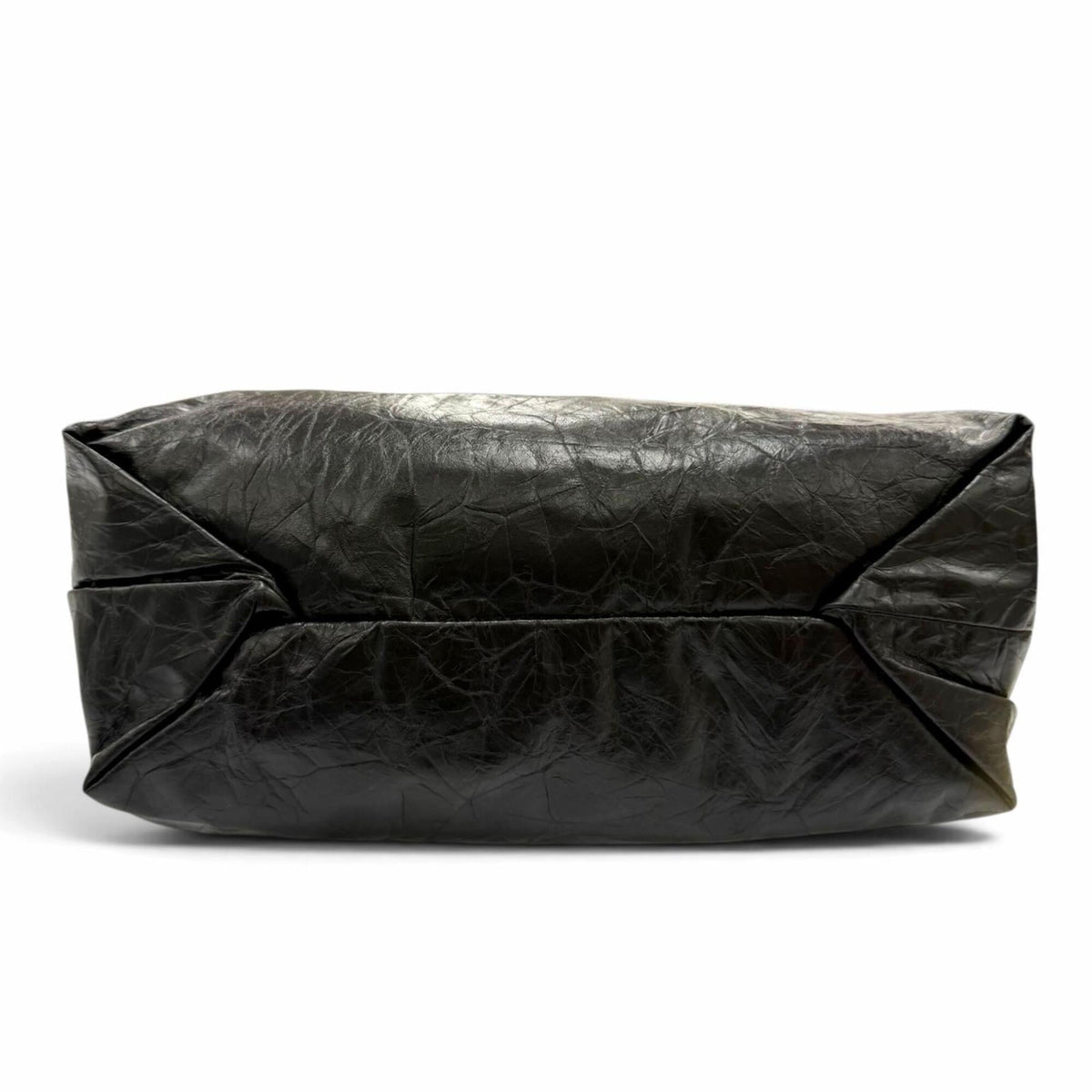 Balenciaga Black Leather Shoulder Bag Tote Bag (Pre-Owned)