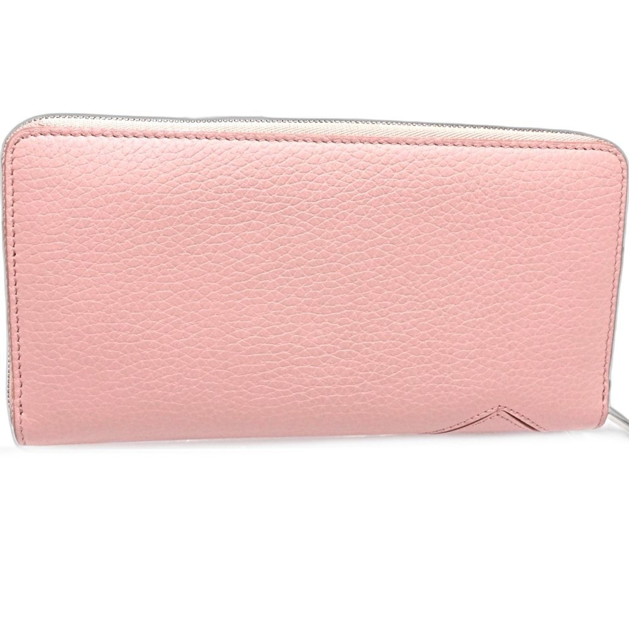 Tiffany Pink Leather Long Wallet (Bi-Fold) (Pre-Owned)