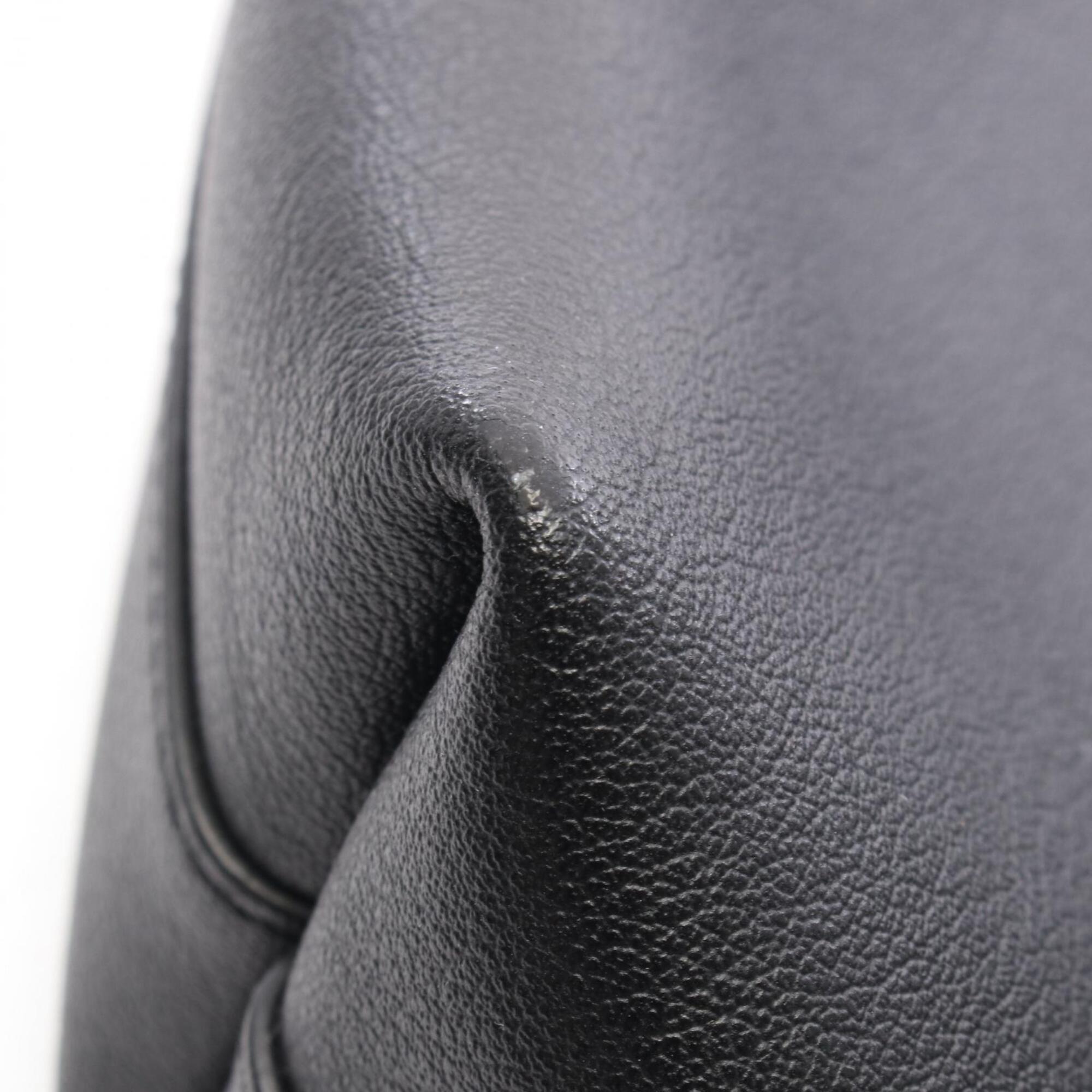 Saint Laurent Black Leather Handbag Tote Bag (Pre-Owned)