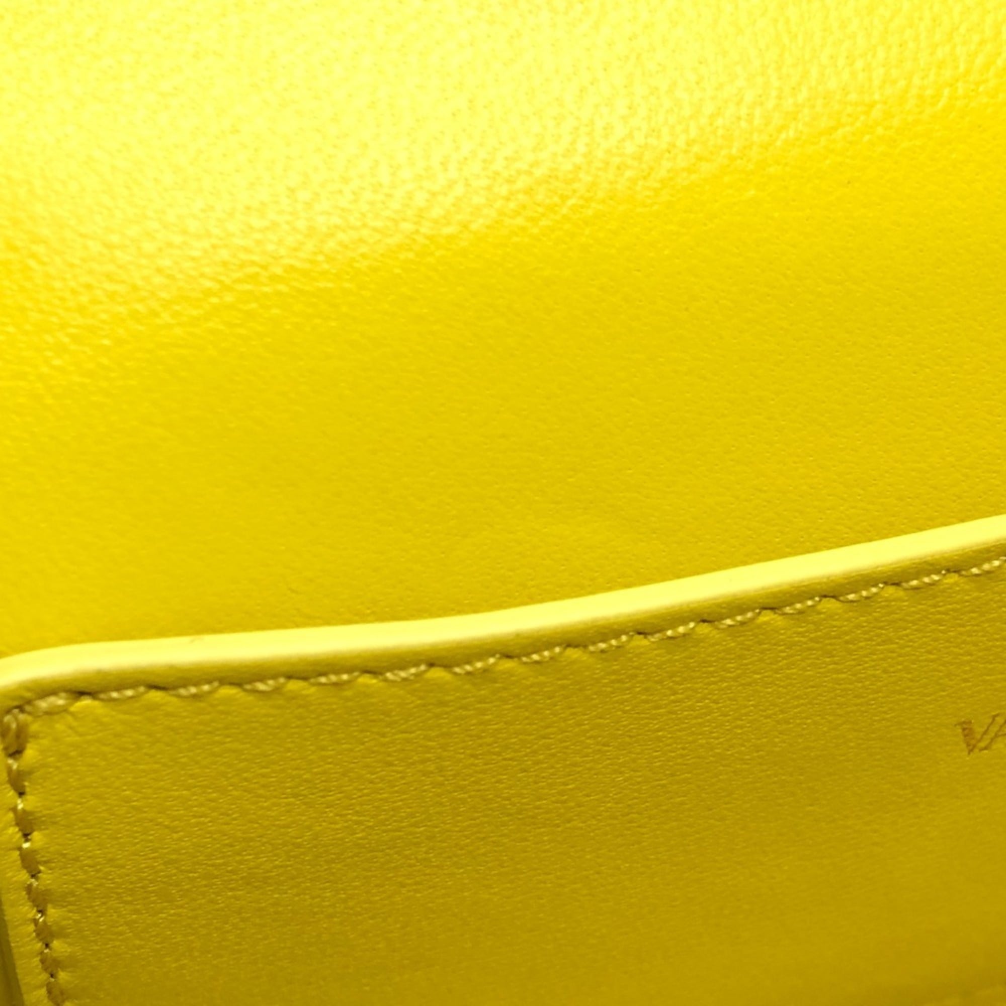 Valentino Yellow Leather Shoulder Bag (Pre-Owned)