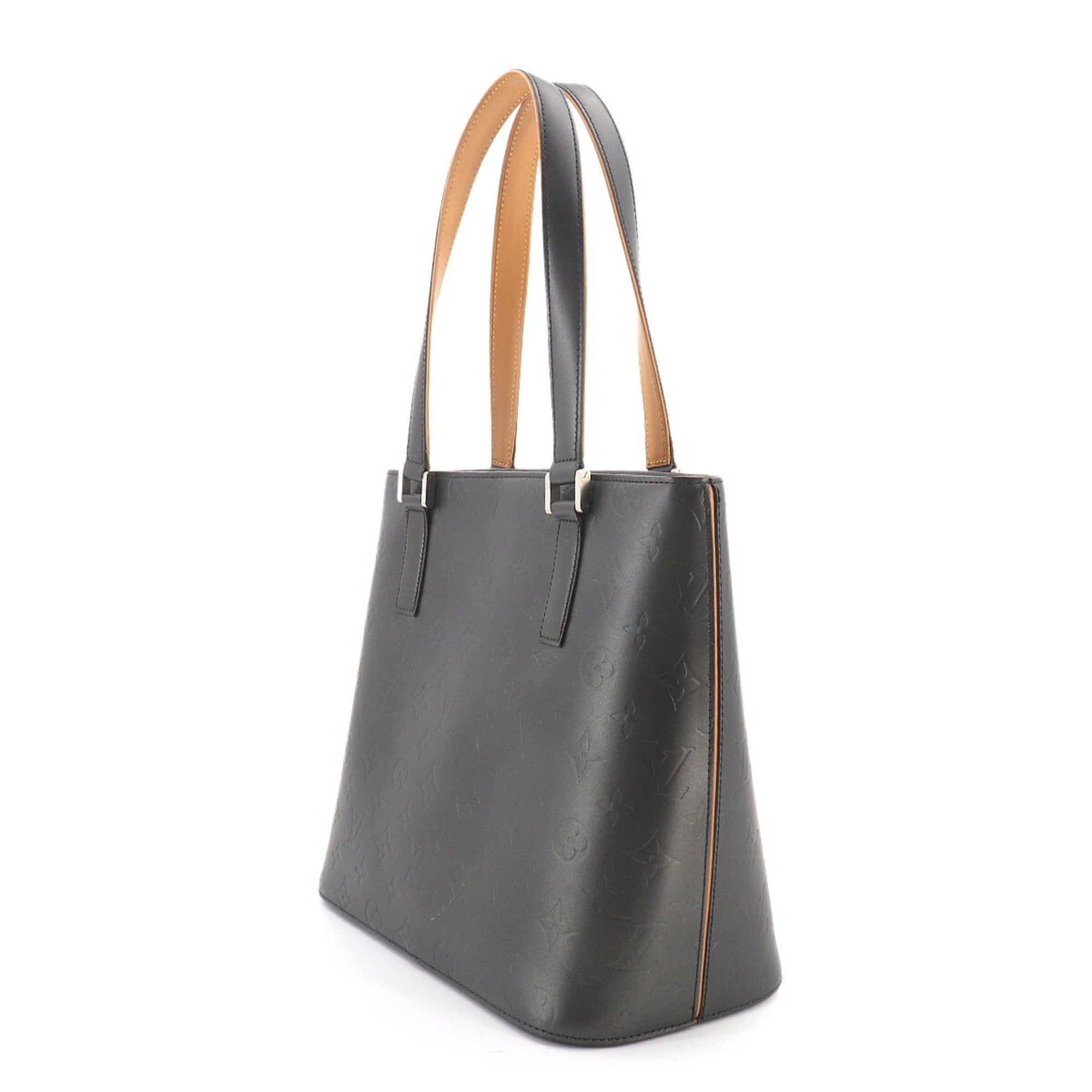 Louis Vuitton Noir Monogram Mat Handbag Tote Bag (Pre-Owned)