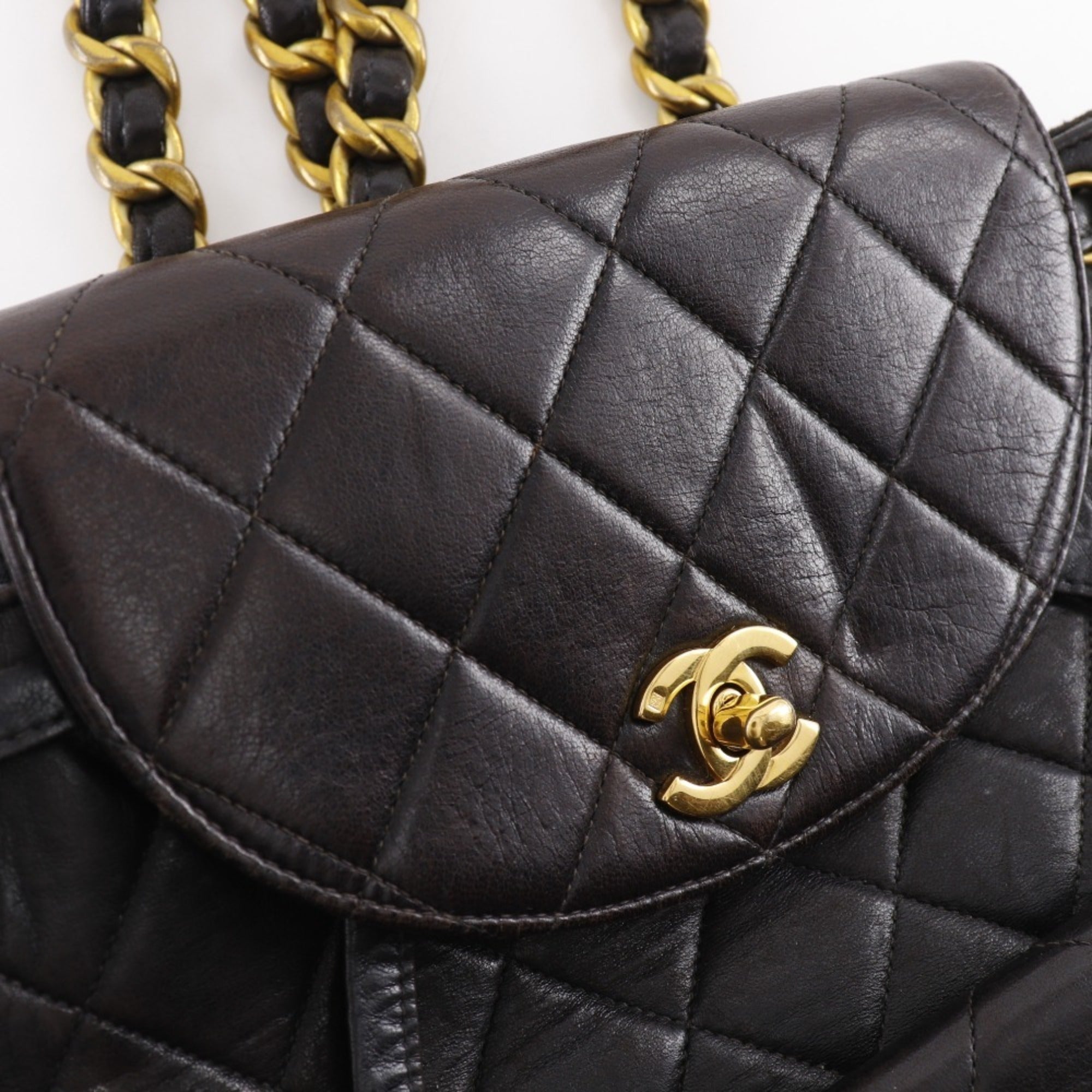 Chanel Black Leather Backpack (Pre-Owned)