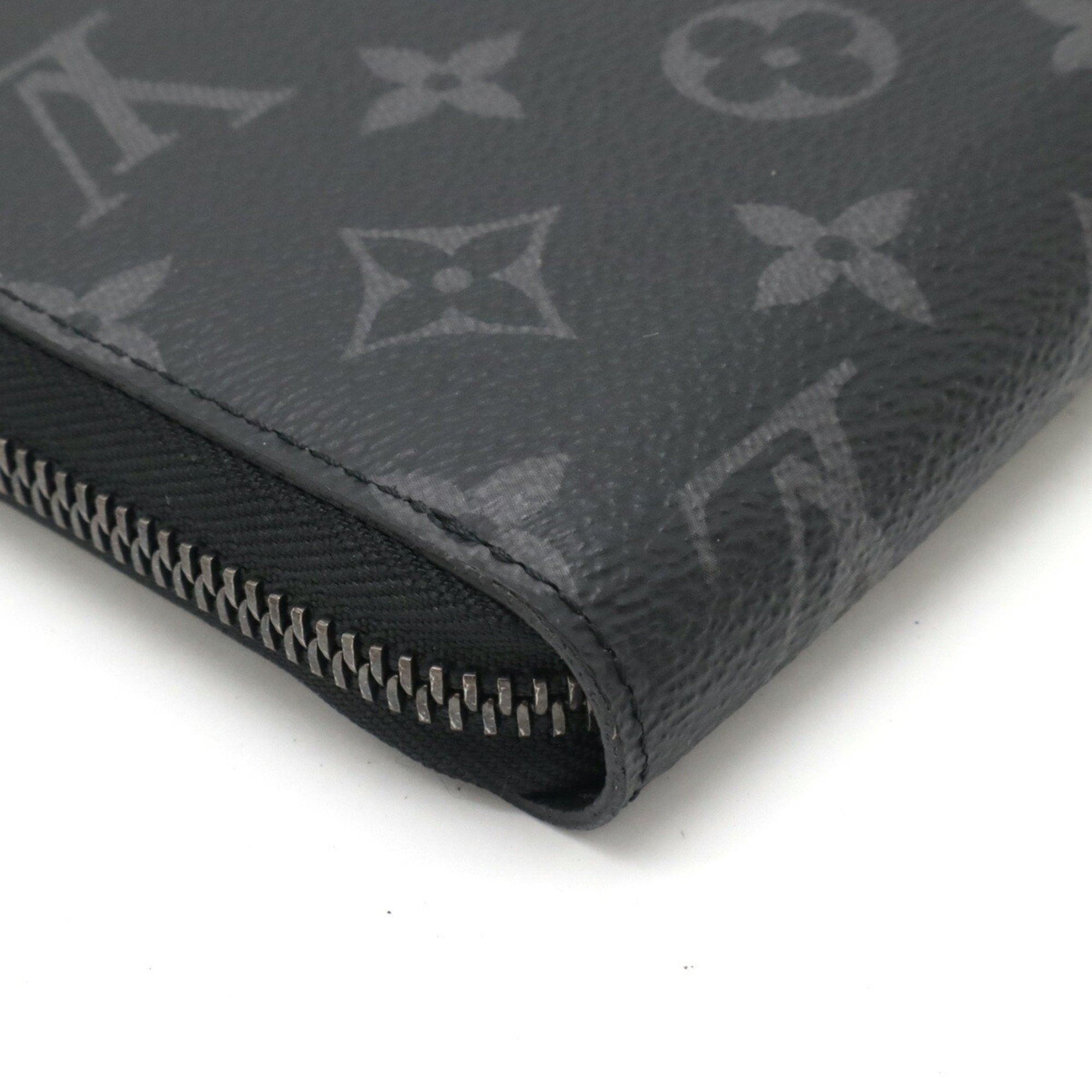 Louis Vuitton Black Gray Monogram Eclipse Long Wallet (Bi-Fold) (Pre-Owned)