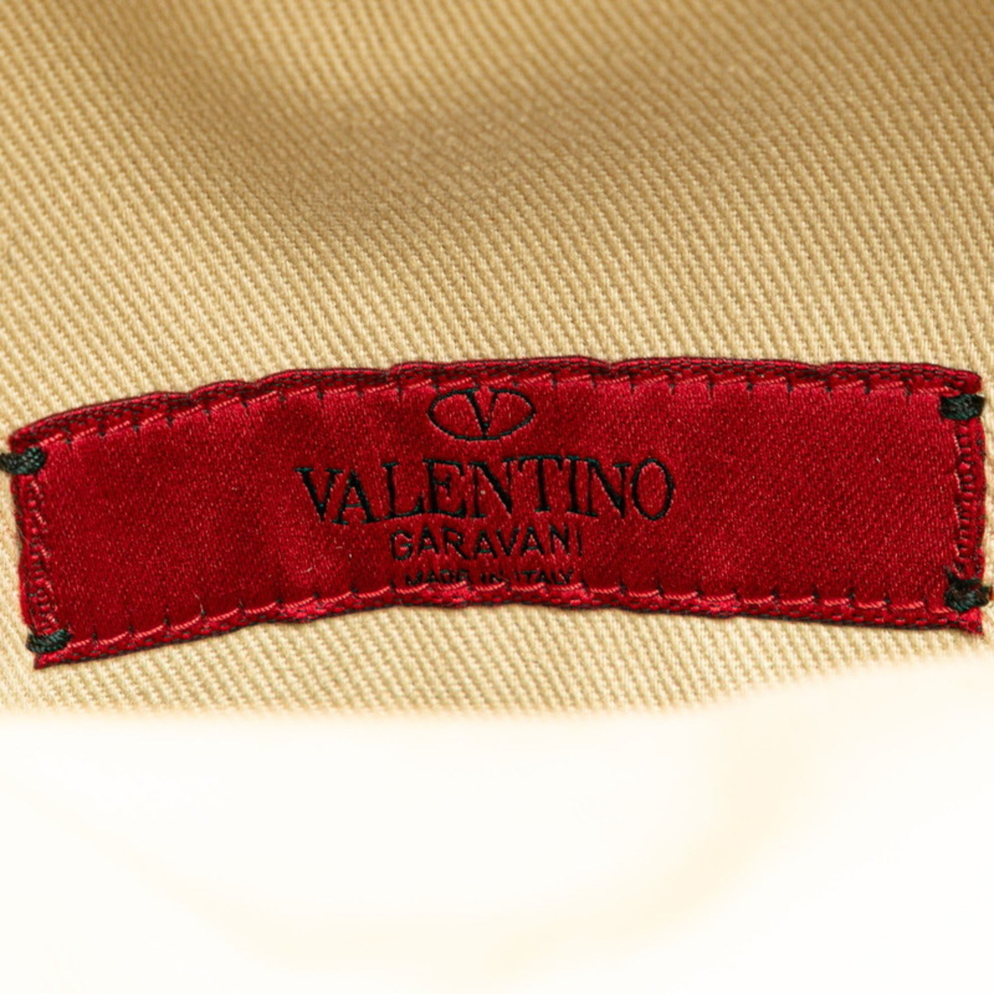 Valentino Red Color Leather Backpack (Pre-Owned)