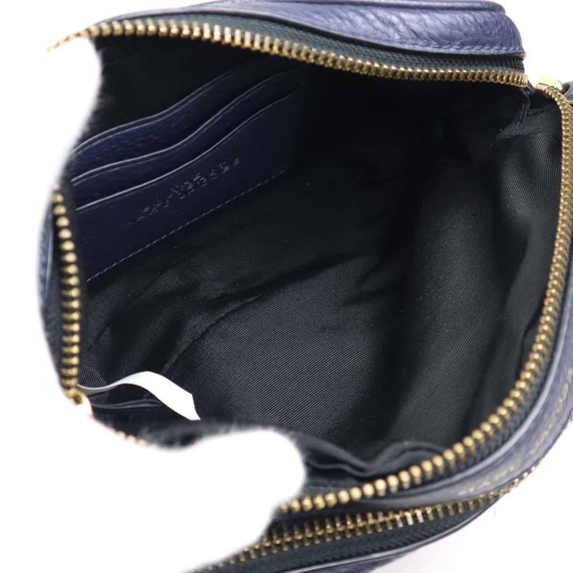 Marc Jacobs Navy Leather Handbag (Pre-Owned)