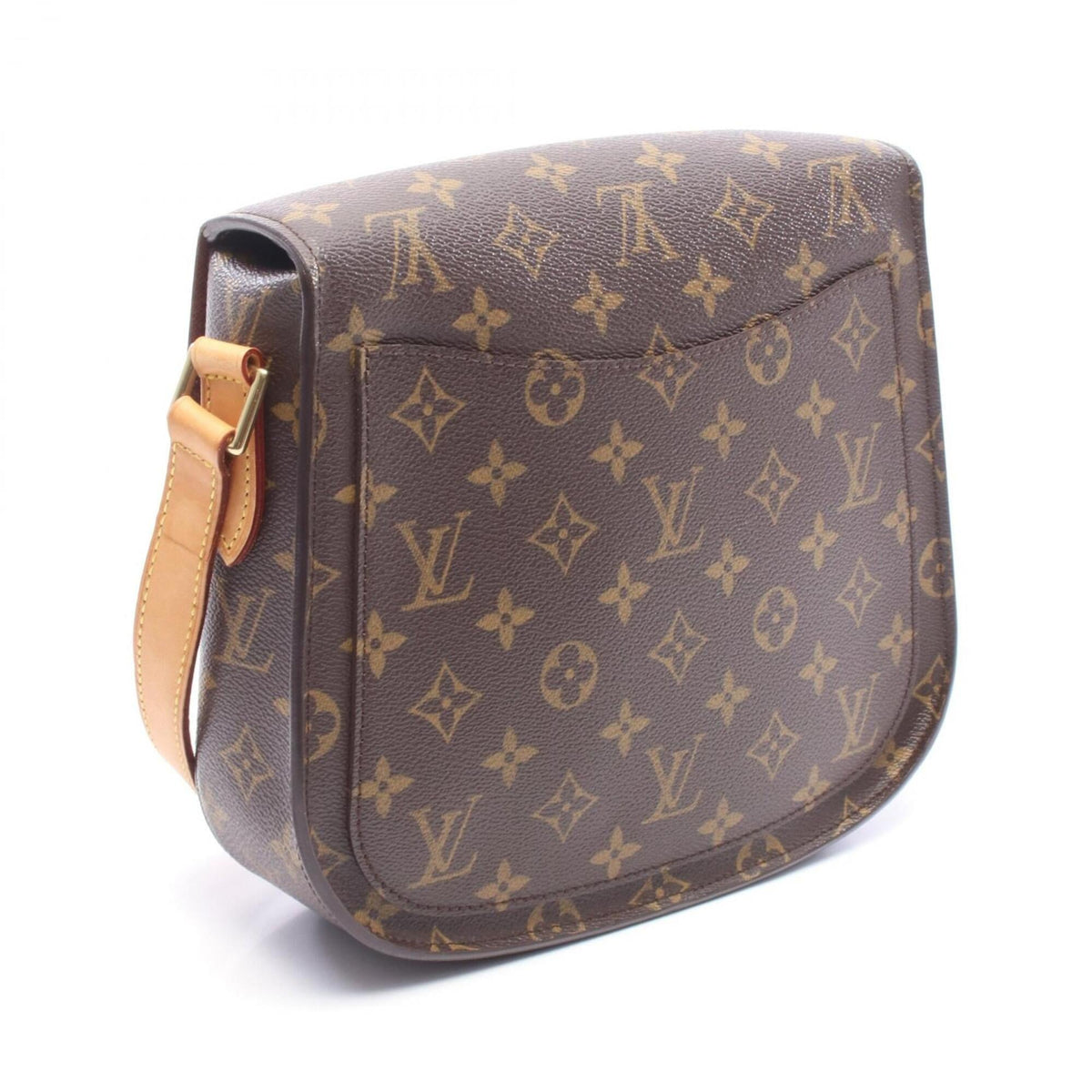 Louis Vuitton Brown Monogram Coated Canvas Leather Handbag Shoulder Bag (Pre-Owned)