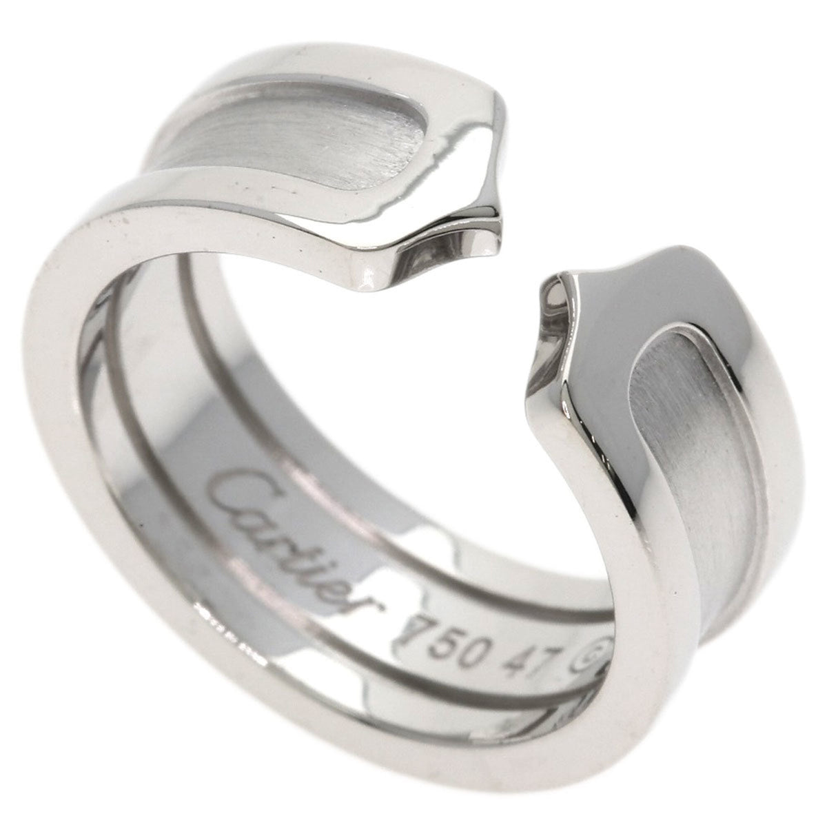 Cartier C2 White Gold (18K) Band Ring (Pre-Owned)