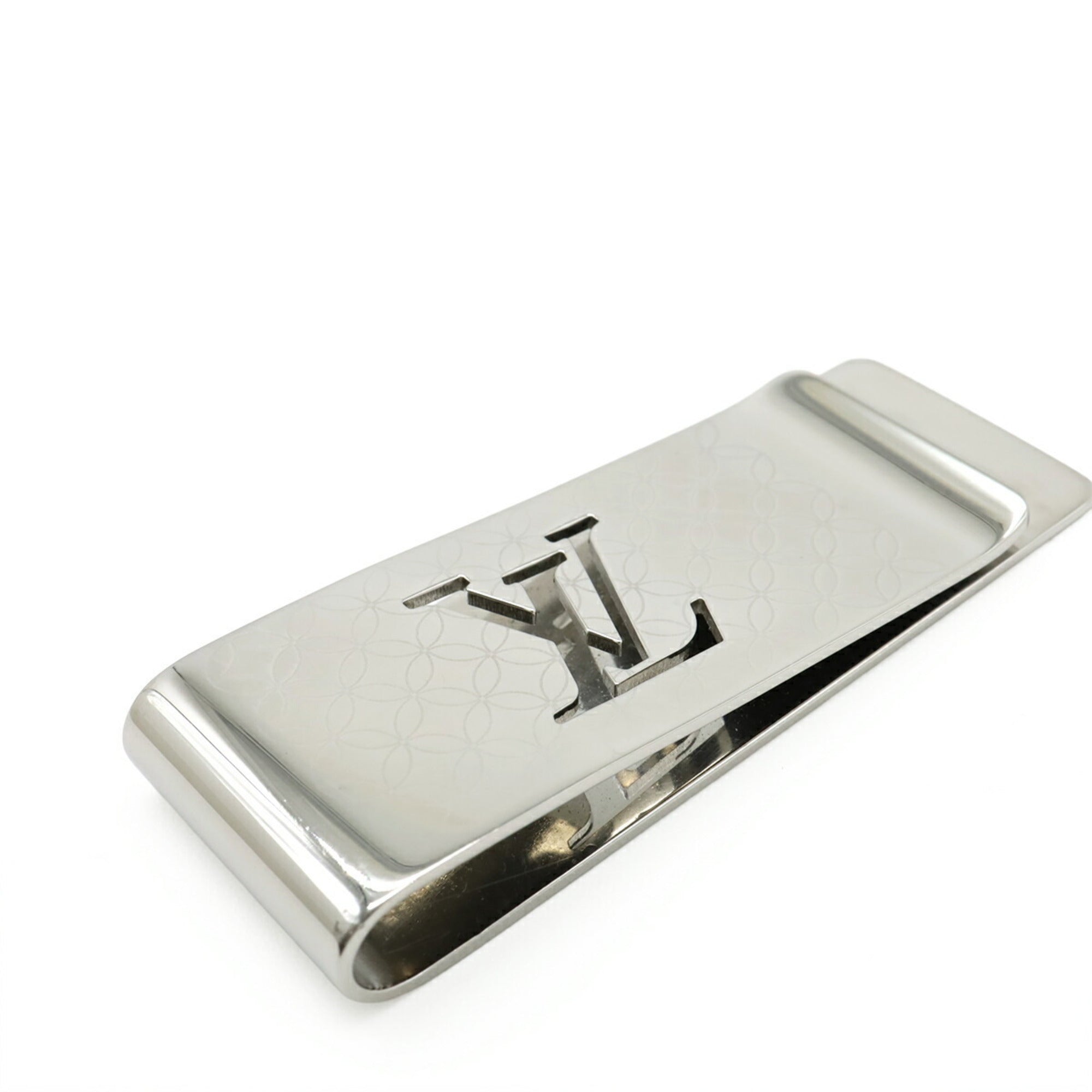 Louis Vuitton Silver Stainless Steel Money Clip (Pre-Owned)