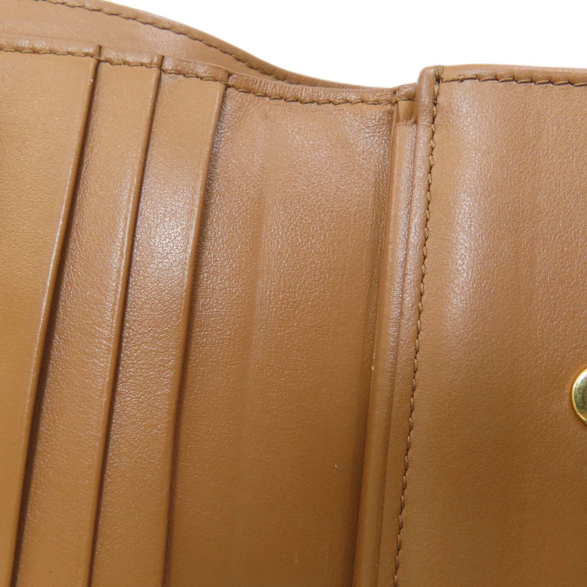 Celine Brown Leather Wallet (Tri-Fold) (Pre-Owned)