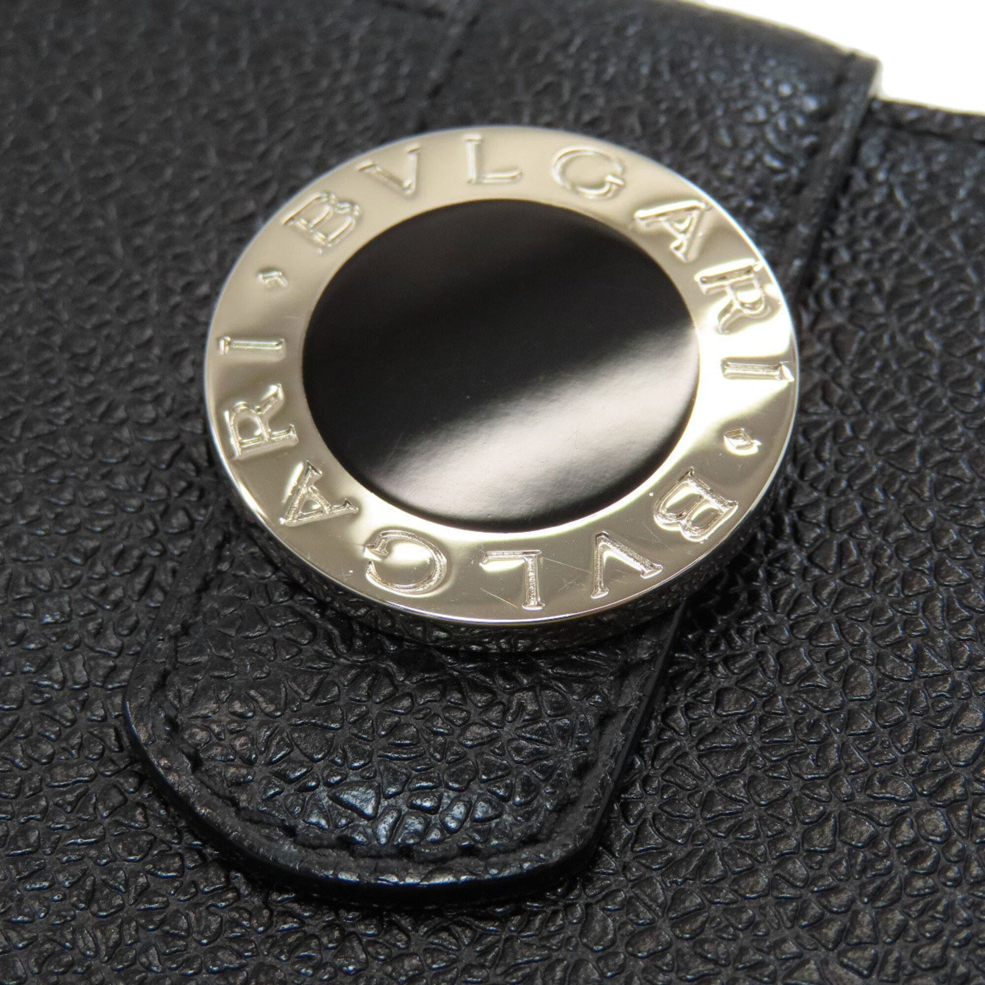 Bvlgari Bvlgari Bvlgari Black Leather Long Wallet (Bi-Fold) (Pre-Owned)