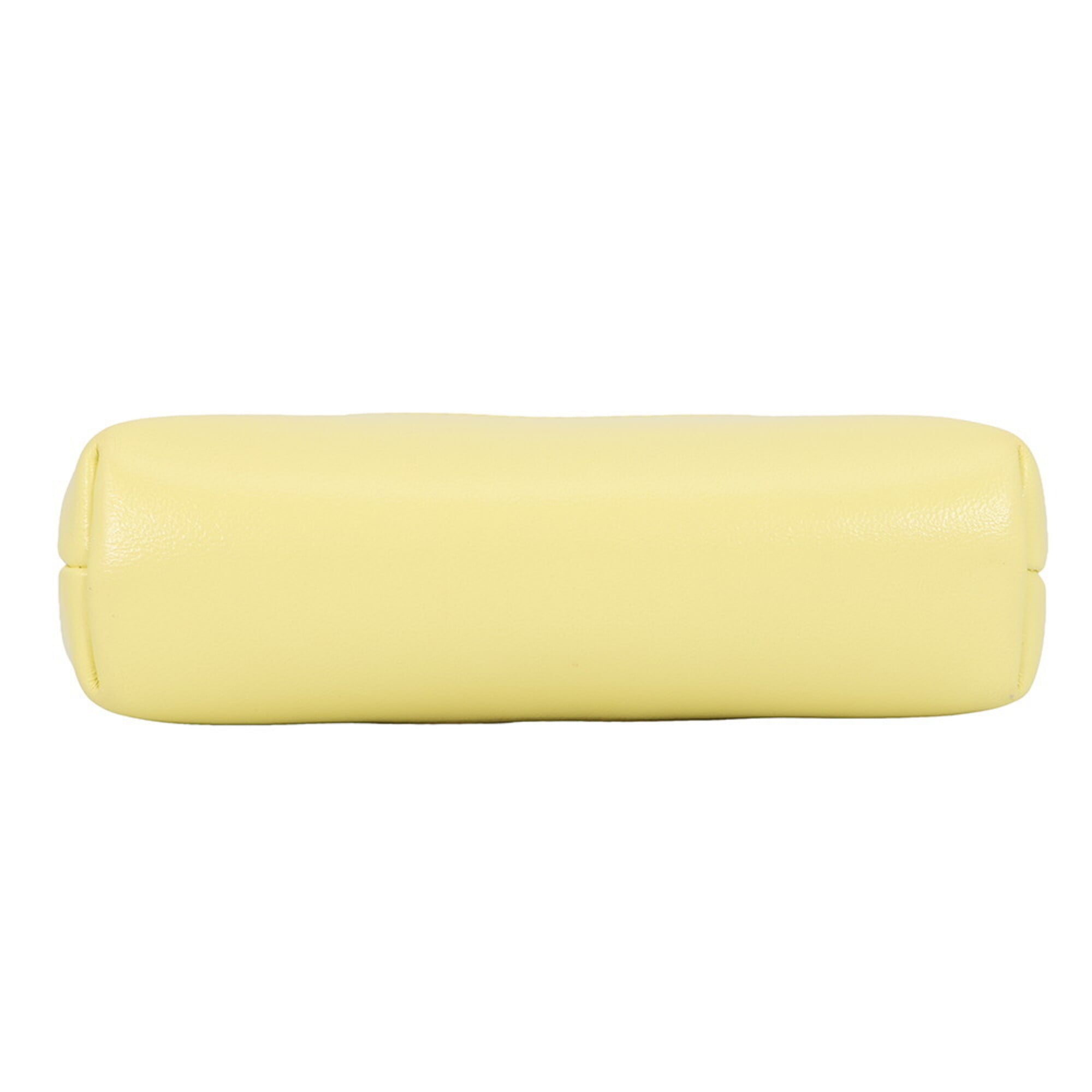 Chanel Yellow Leather Clutch Bag Handbag Shoulder Bag (Pre-Owned)