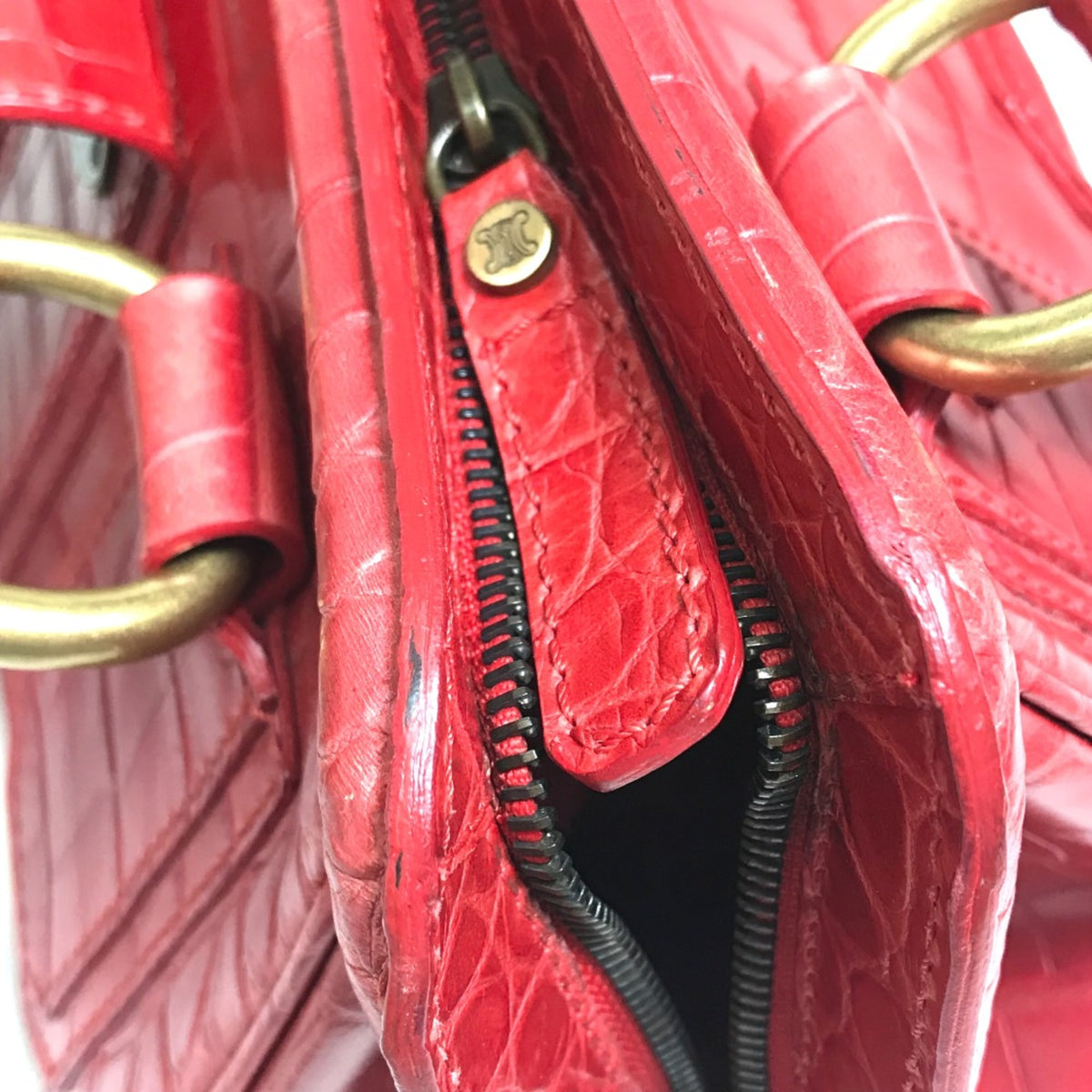 Celine Red Leather Handbag (Pre-Owned)