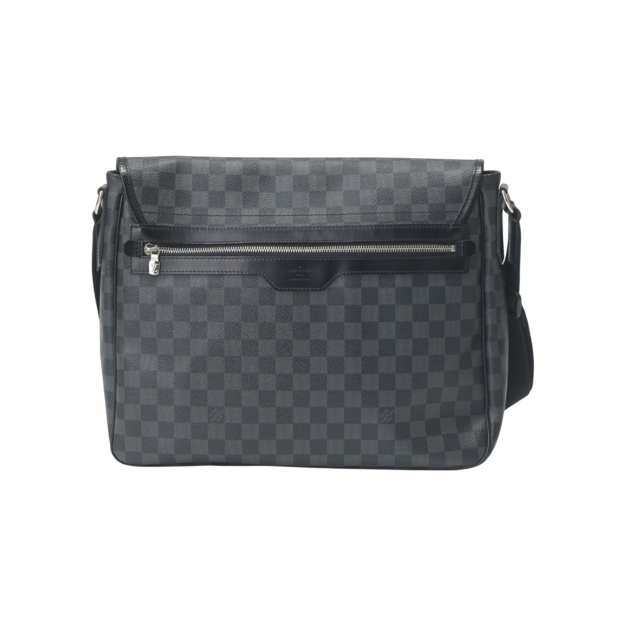 Louis Vuitton Black Damier Graphite Damier Graphite Shoulder Bag (Pre-Owned)