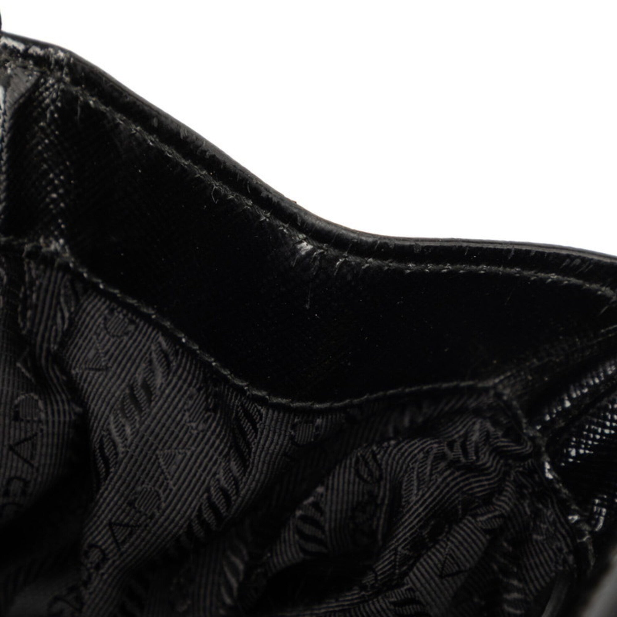 Prada Black Nylon Leather Handbag (Pre-Owned)