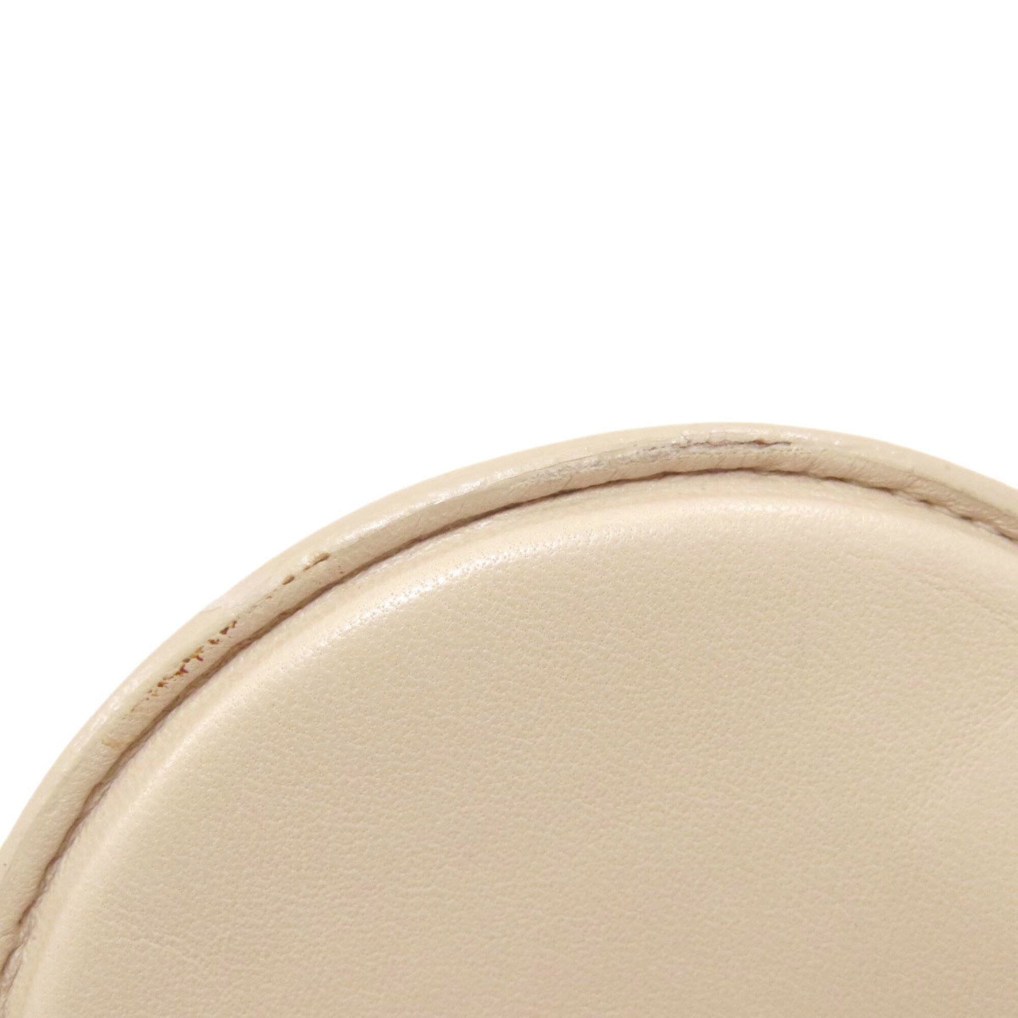 Loewe Beige Leather Coin Purse/Coin Case (Pre-Owned)