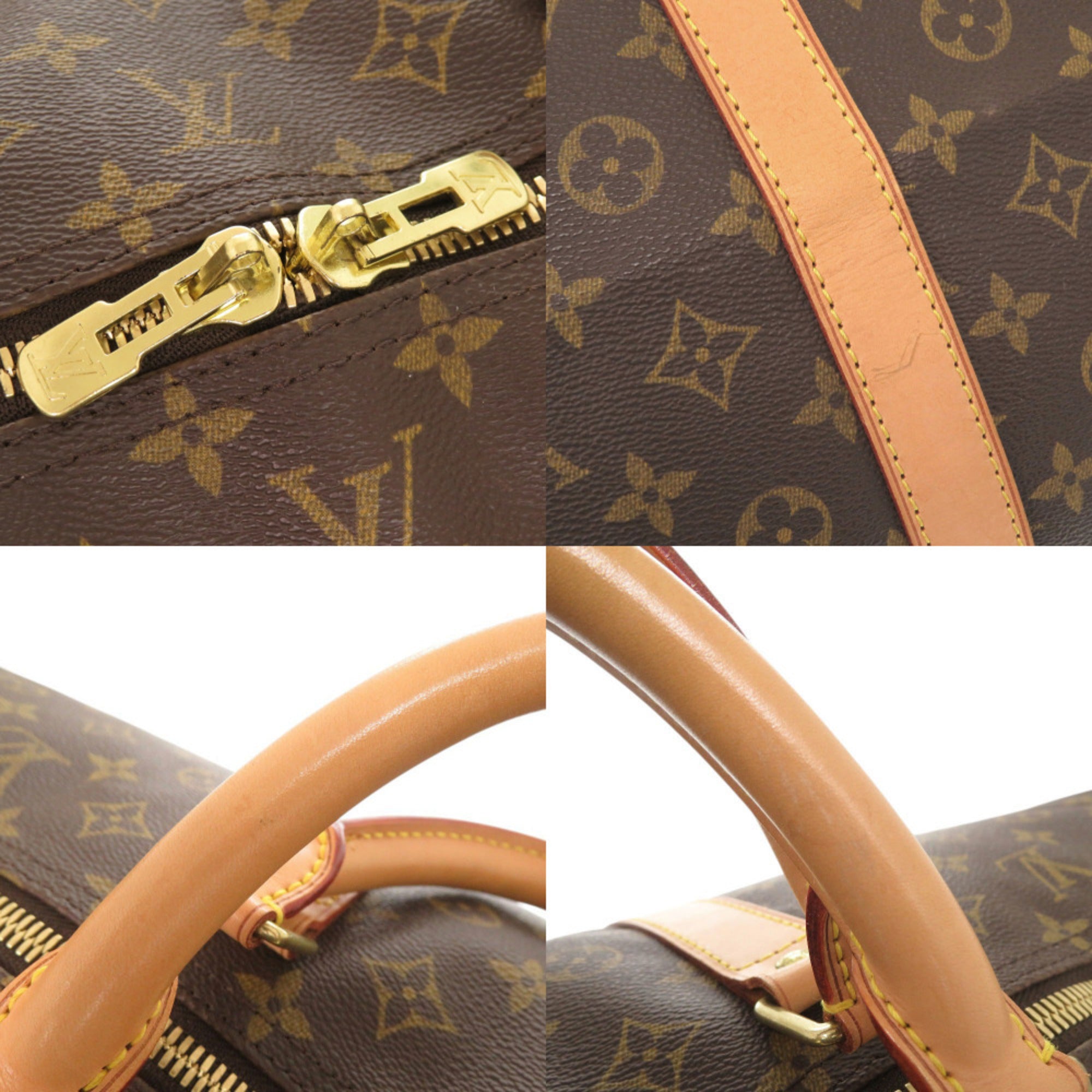 Louis Vuitton Brown Monogram Canvas Boston Bag (Pre-Owned)
