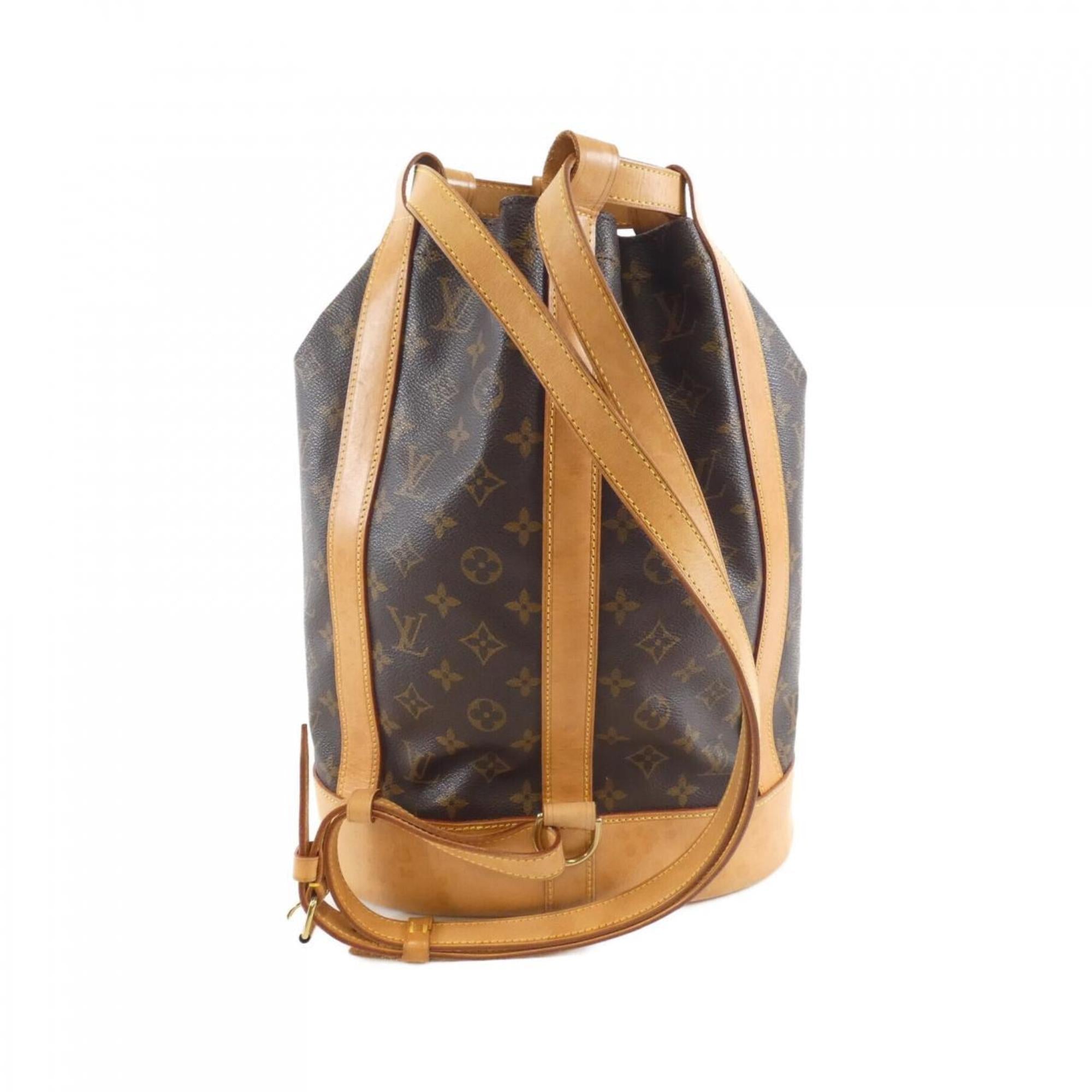 Louis Vuitton Marron Coated Canvas Shoulder Bag (Pre-Owned)